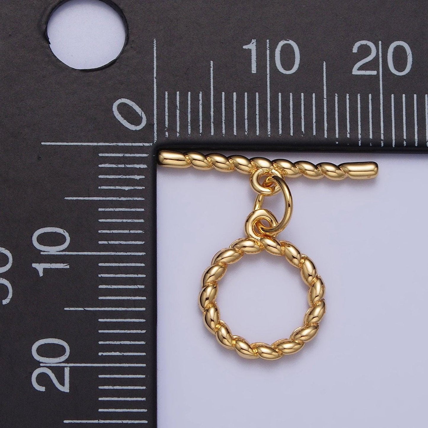 24k gold plated rope ot toggle clasps twisted end clasp for jewelry handmade making bracelet necklace bar fancy clasp z101