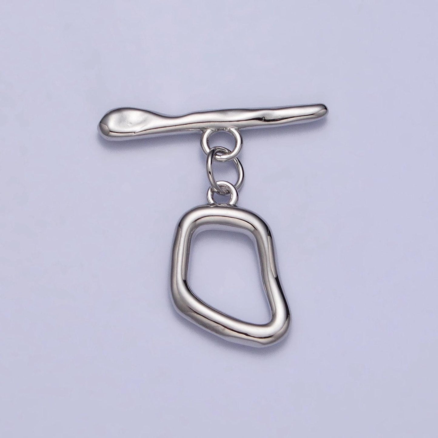 Abstract geometric toggle clasps jewelry closure supply in silver, gold | z088 z089 z097