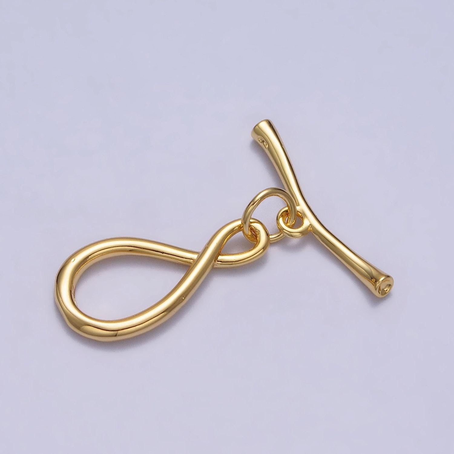 Toggle clasp necklace, front clasp necklace figure eight ot clasp silver gold infinity toggla clasp for end clasp necklace z-082