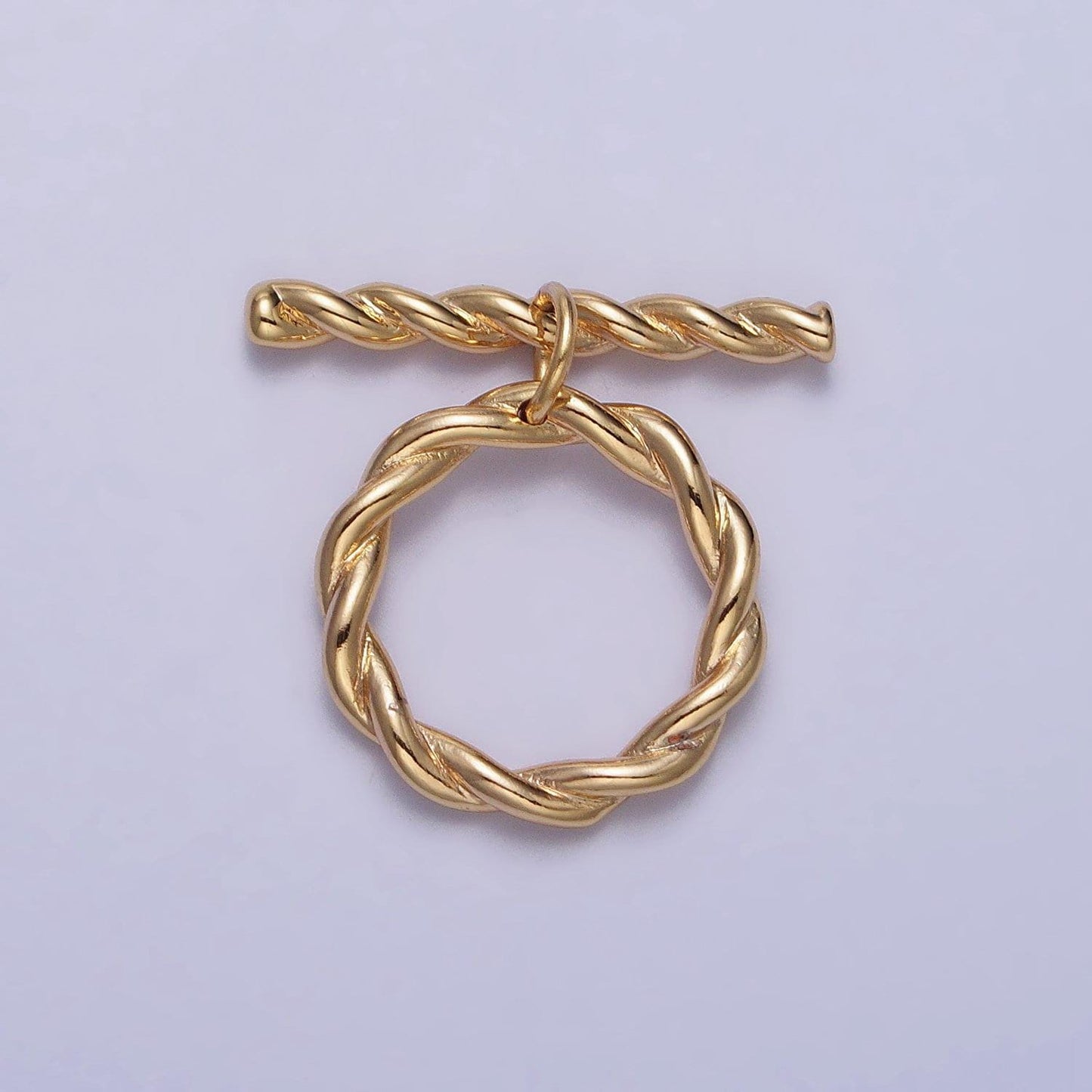 24k gold plated rope ot toggle clasps twisted end clasp for jewelry handmade making bracelet necklace bar fancy clasp z055