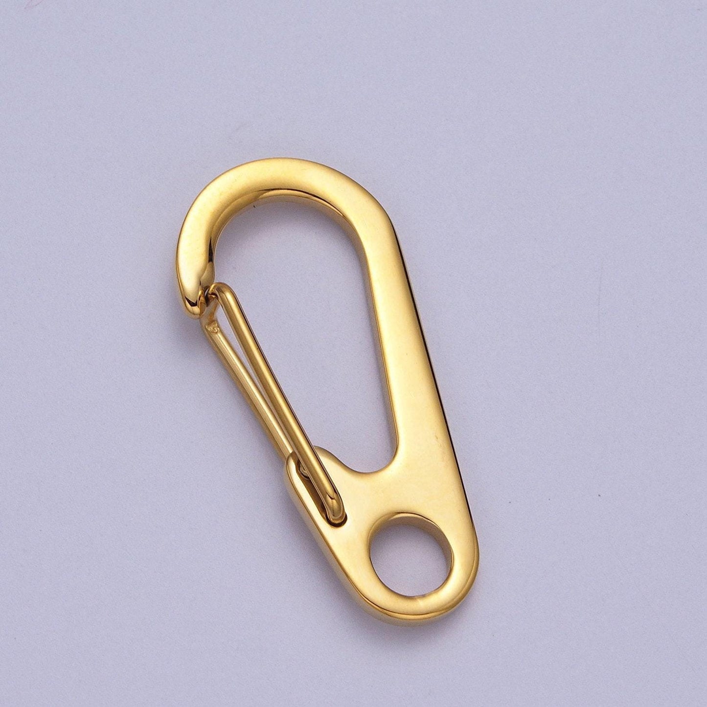 Gold snap hook push gate lobster clasp for fashion clips purse key chain jewelry wallet chain making z-025