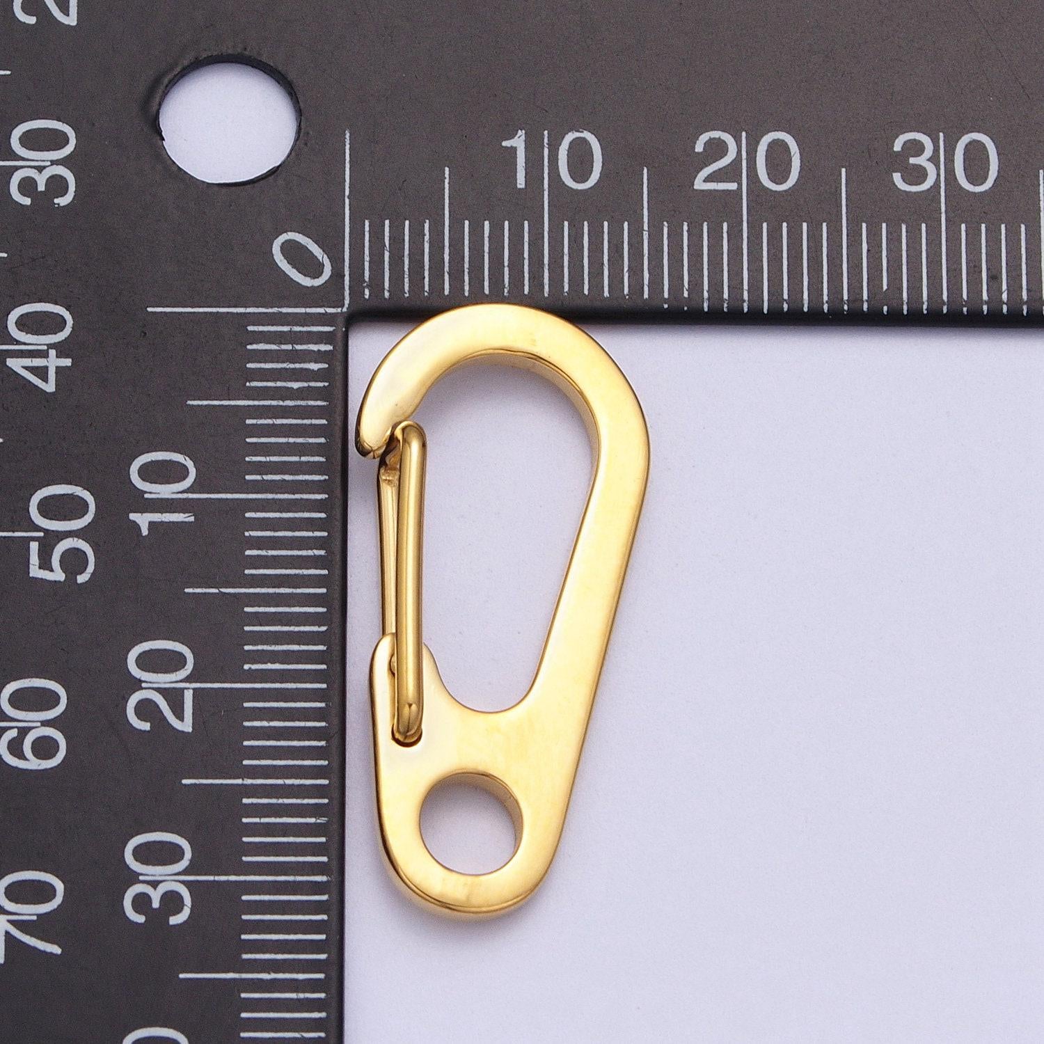 Gold snap hook push gate lobster clasp for fashion clips purse key chain jewelry wallet chain making z-025