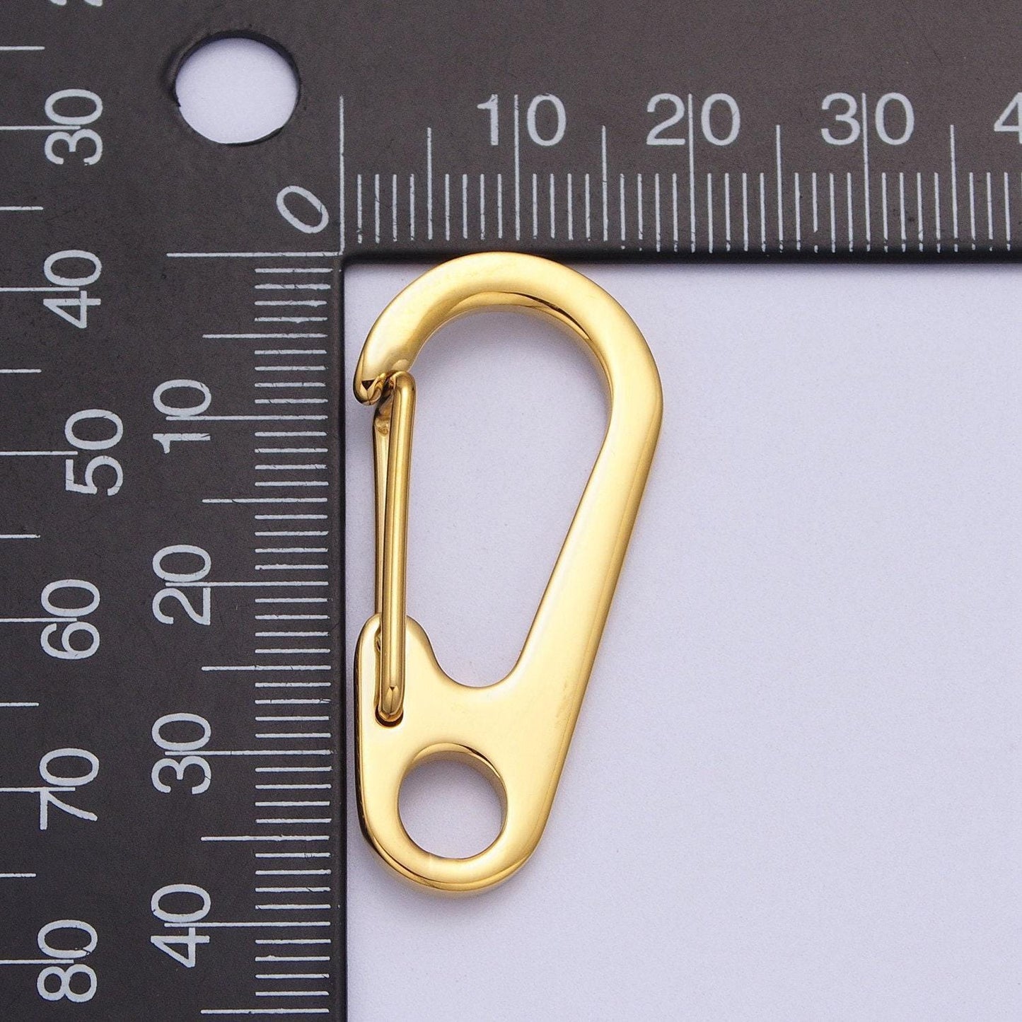 Gold snap hook push gate lobster clasp for fashion clips purse key chain jewelry wallet chain making z-025