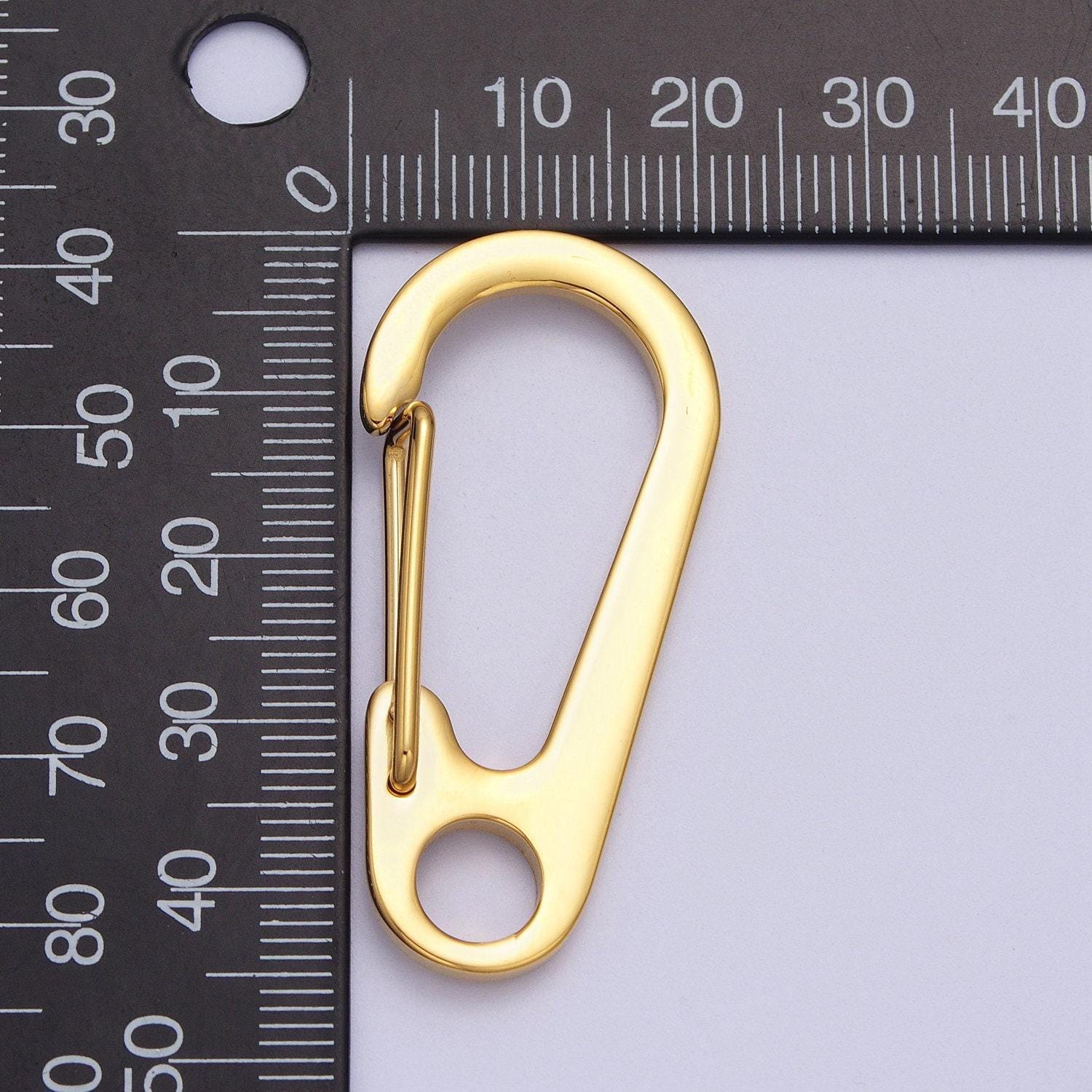 Gold snap hook push gate lobster clasp for fashion clips purse key chain jewelry wallet chain making z-025