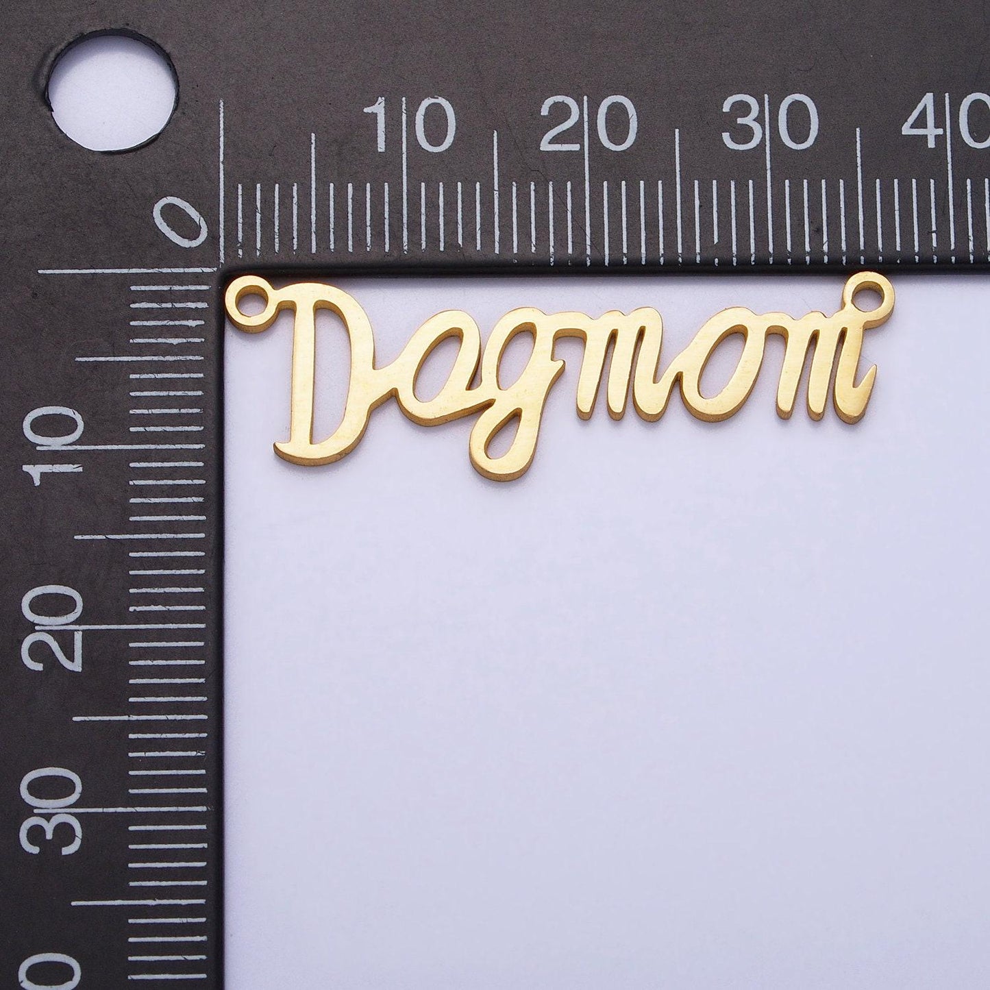 Dog mom charm connector silver dog, gold dog link connector for necklace bracelet component perfect for mother days pet lover gift ideay-829