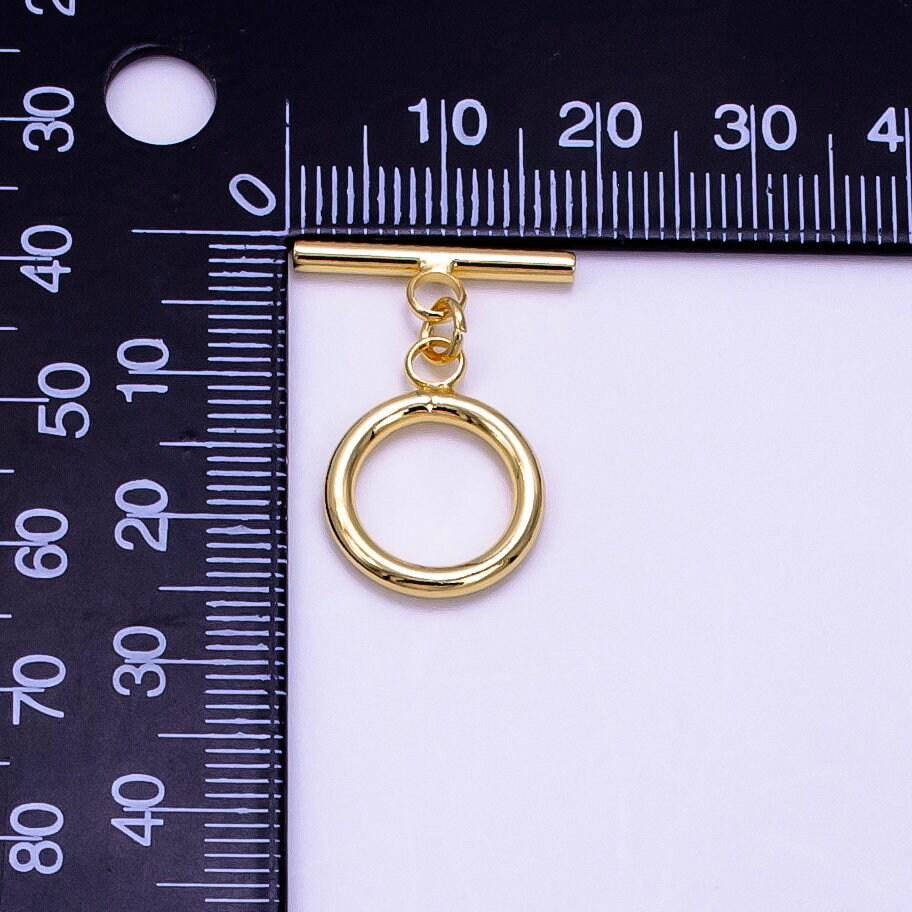 Gold & silver 25mm toggle clasps supply | z-760