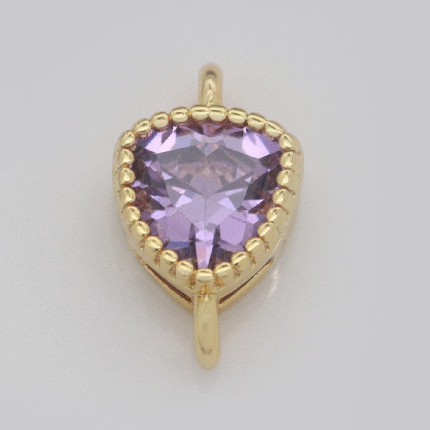 Shield solitaire cz gold connector medieval diamond cut dainty cubic zirconia connector for necklace bracelet supply n-033: n-040