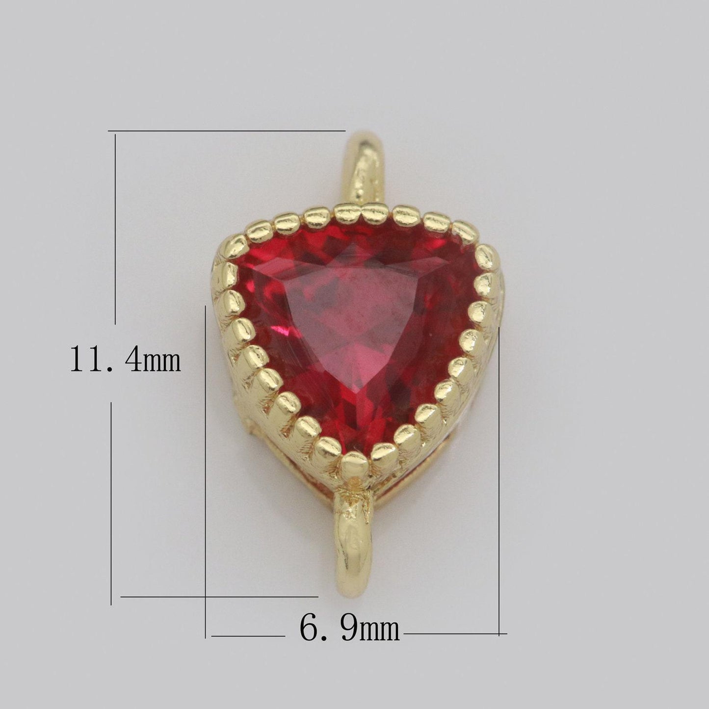Shield solitaire cz gold connector medieval diamond cut dainty cubic zirconia connector for necklace bracelet supply n-033: n-040