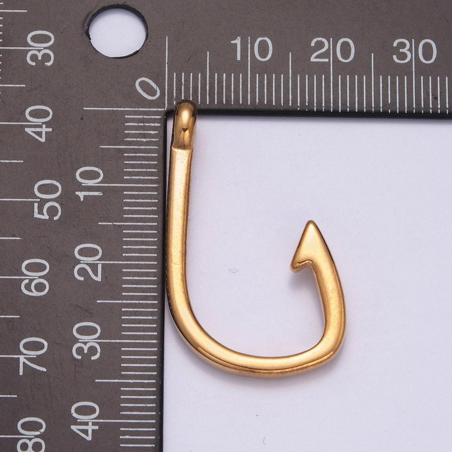 Stainless steel j-shaped anchor pendant, gold silver anchor at sea charm, for diy charms bracelet | x-626, x-627