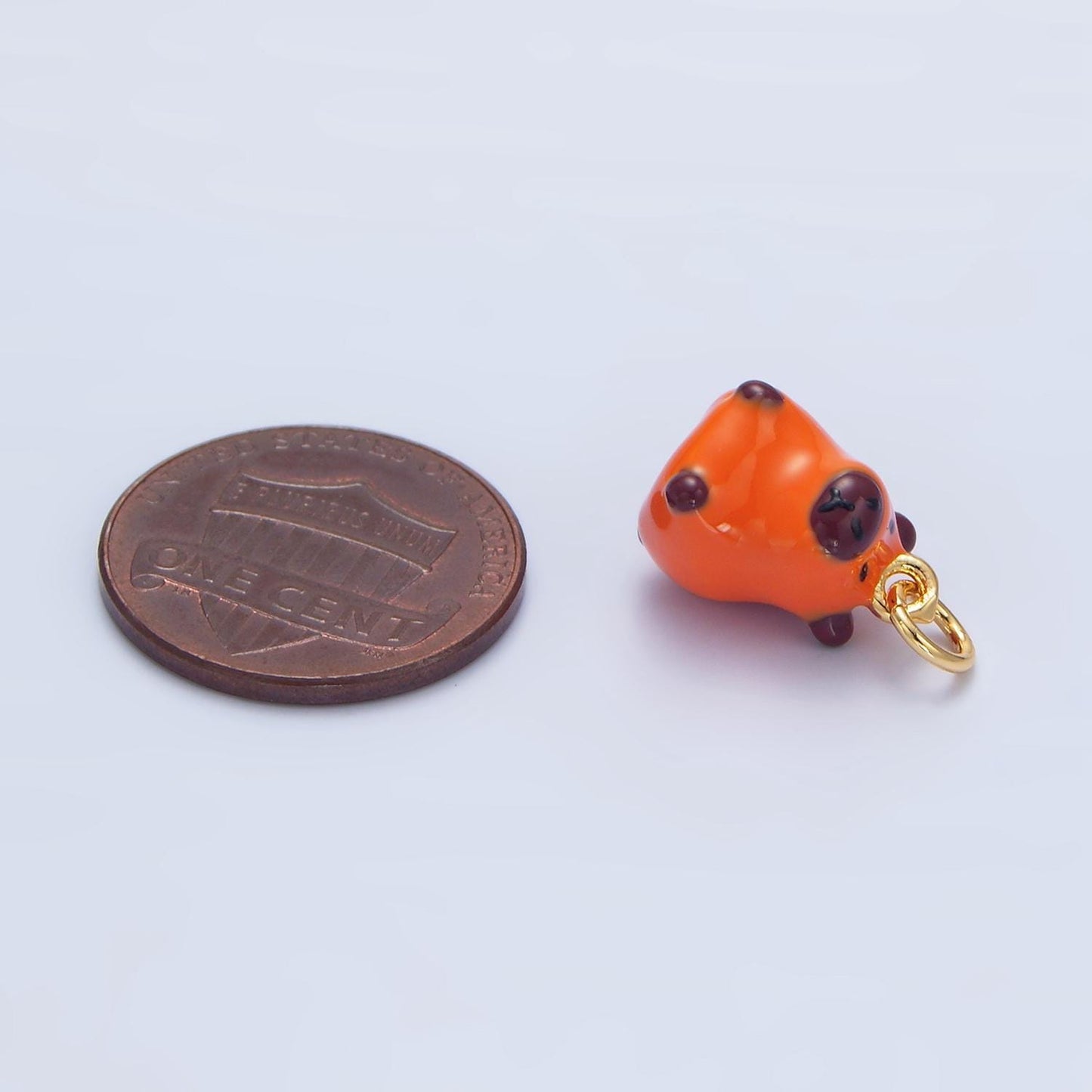 Cute capybara charms glass animal pendant diy jewelry making supply for bracelet necklace earring key chain tumbler charm x576