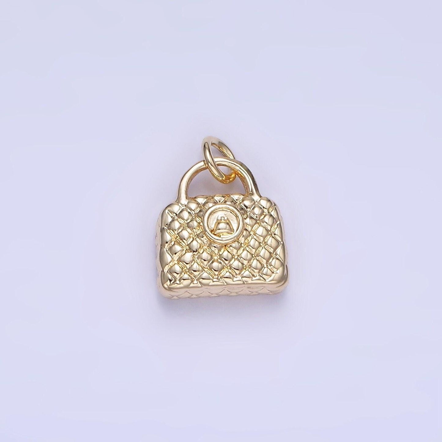 Mini puffy texture hand bag charm for bag lovers | w-659