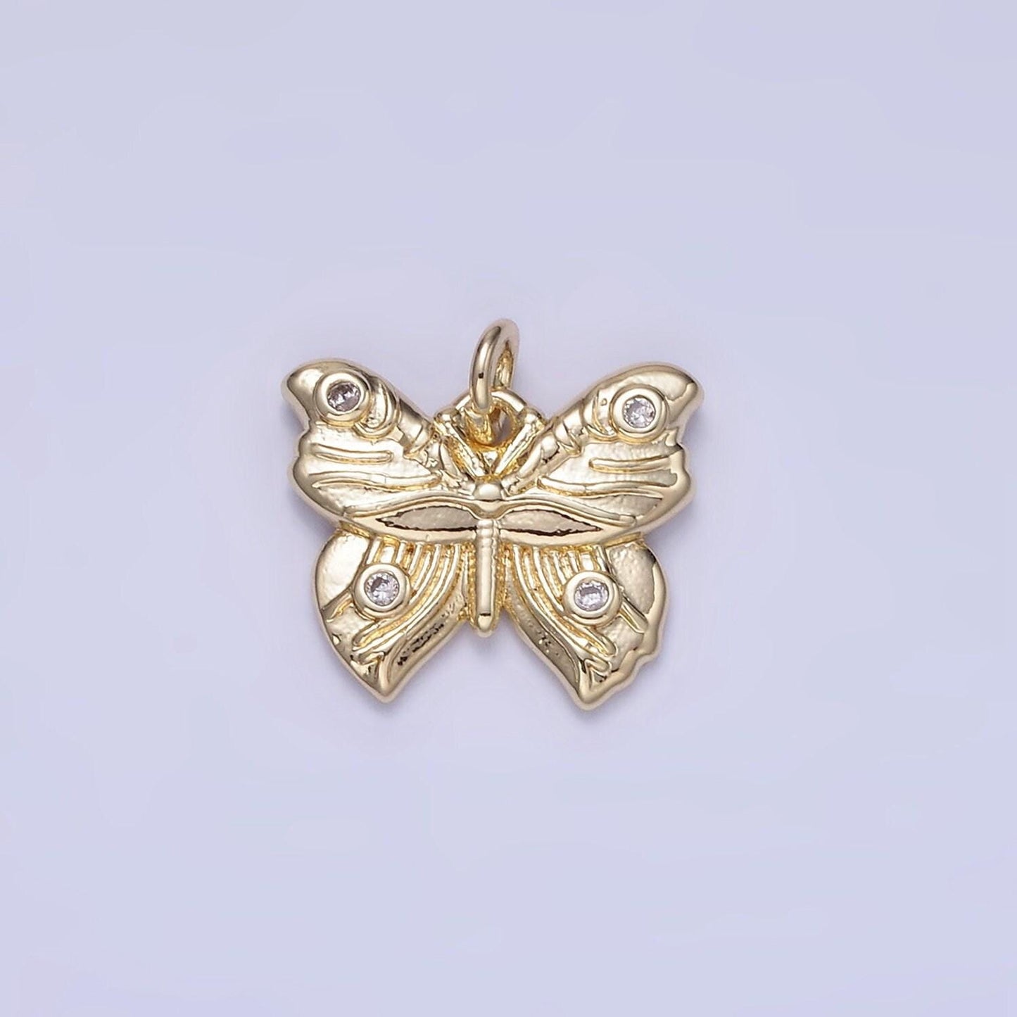 Mini 14k gold filled butterfly charm small mariposa charm for bracelet necklace earring charm kids jewelry w655