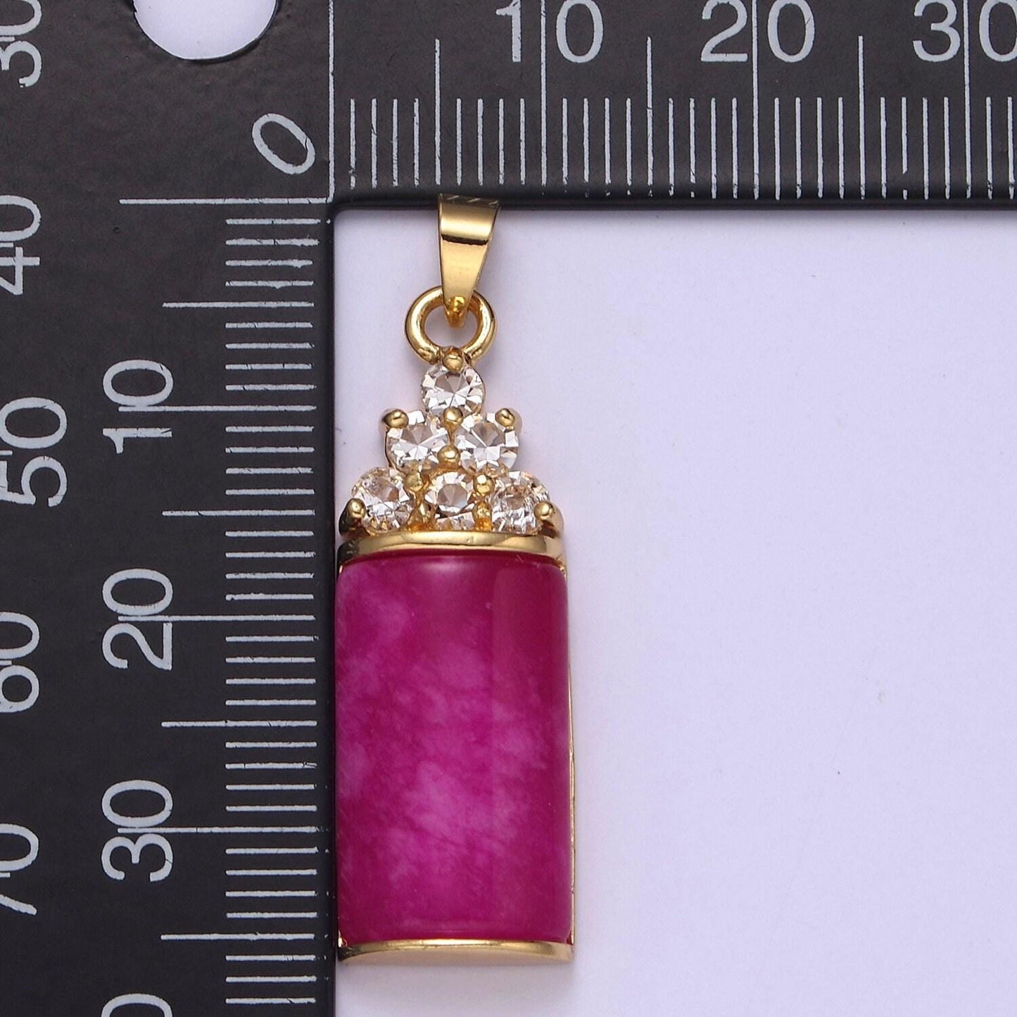 Purple jade pendant vintage design micro pave silver drop charm for necklace w-634