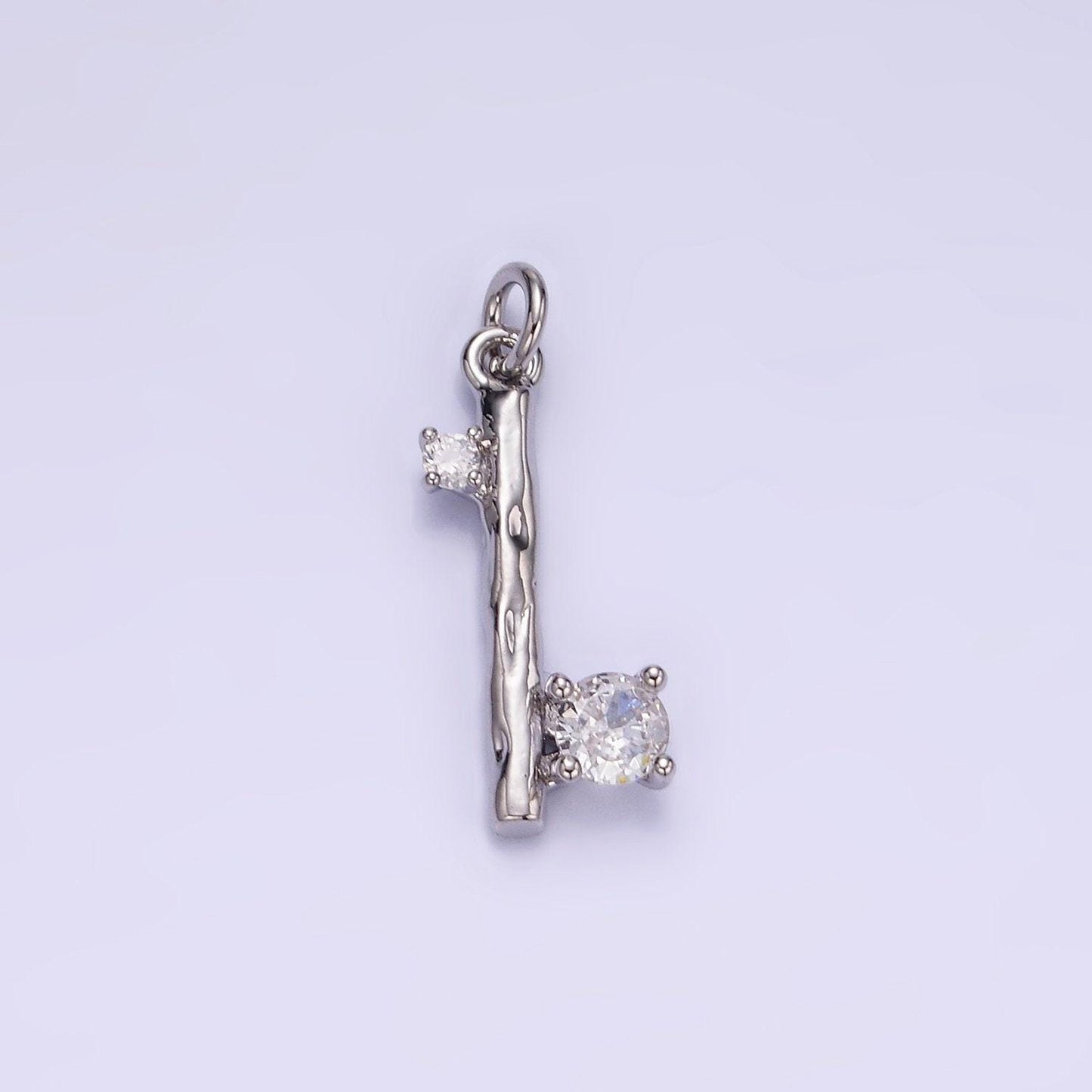 Mini abstract axe dented wiid sticks pendant with cz gold silver plated sticks charm for jewelry making | w546