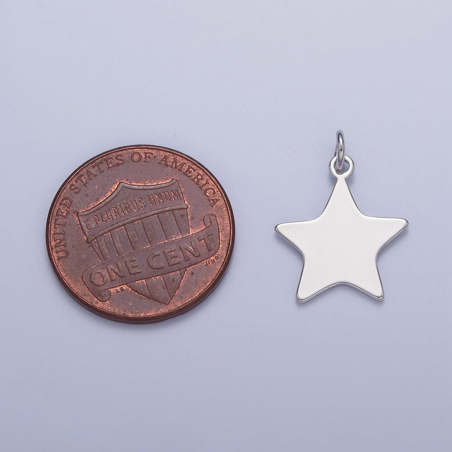 Gold filled celestial star charm, minimalist five pointed north star for diy jewelry making, w-152