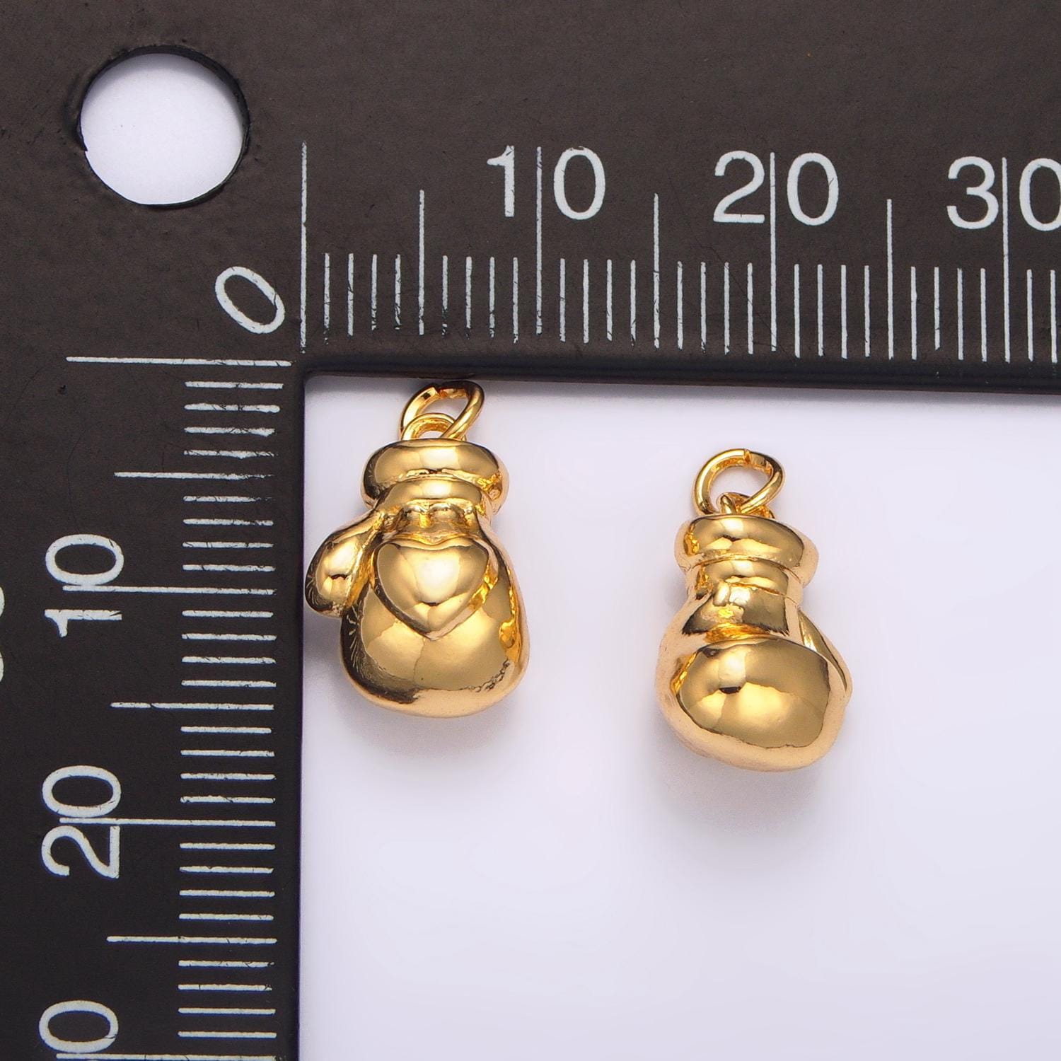 Dainty gold filled mittens charm winter cold gloves pendant jewelry inspired for bracelet necklace component w099