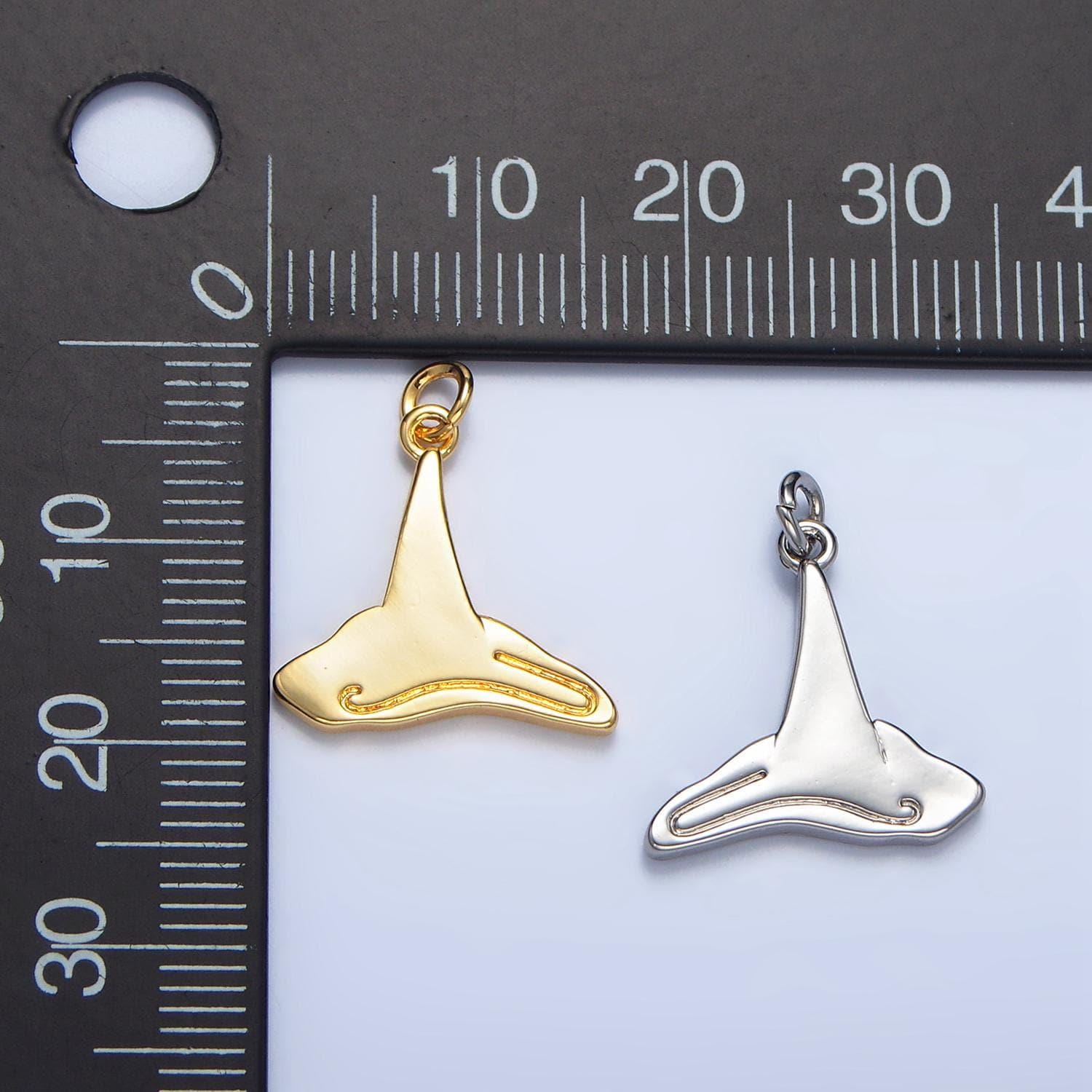 Dainty witch hat charm 18k gold filled wizard sorcerer hat pendant for halloween jewelry making supply wicked jewelry w015