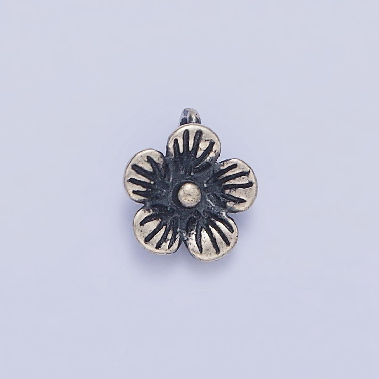 S925 sterling silver plumeria hawaiian flower charm silver tropical flower pendant small hibiscus plumeria charm bracelet sl-366