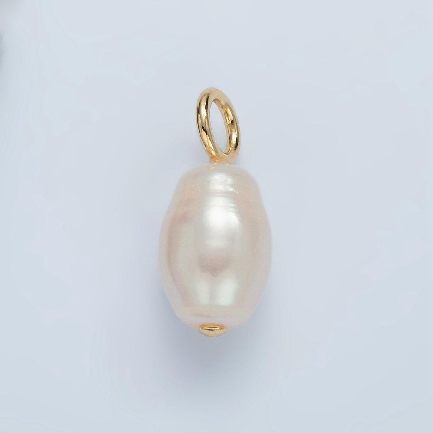 24mm freshwater pearl drop gold filled pendant | p-1863