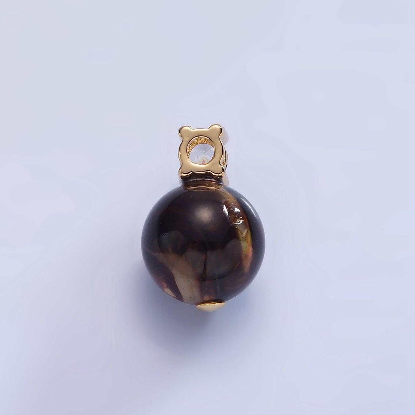 Natural black brown mother of pearl shell round beads 10mm charm high quality iridescent pearl gemstone pendant for jewelry making p1791