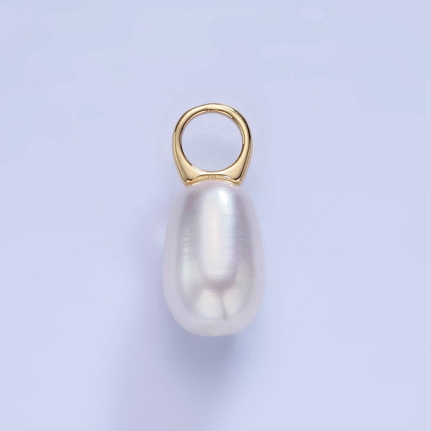 Big hole 14k gold filled 20mm freshwater pearl big oval rice drop for wedding minimalist jewelry for necklace earring component | p1742