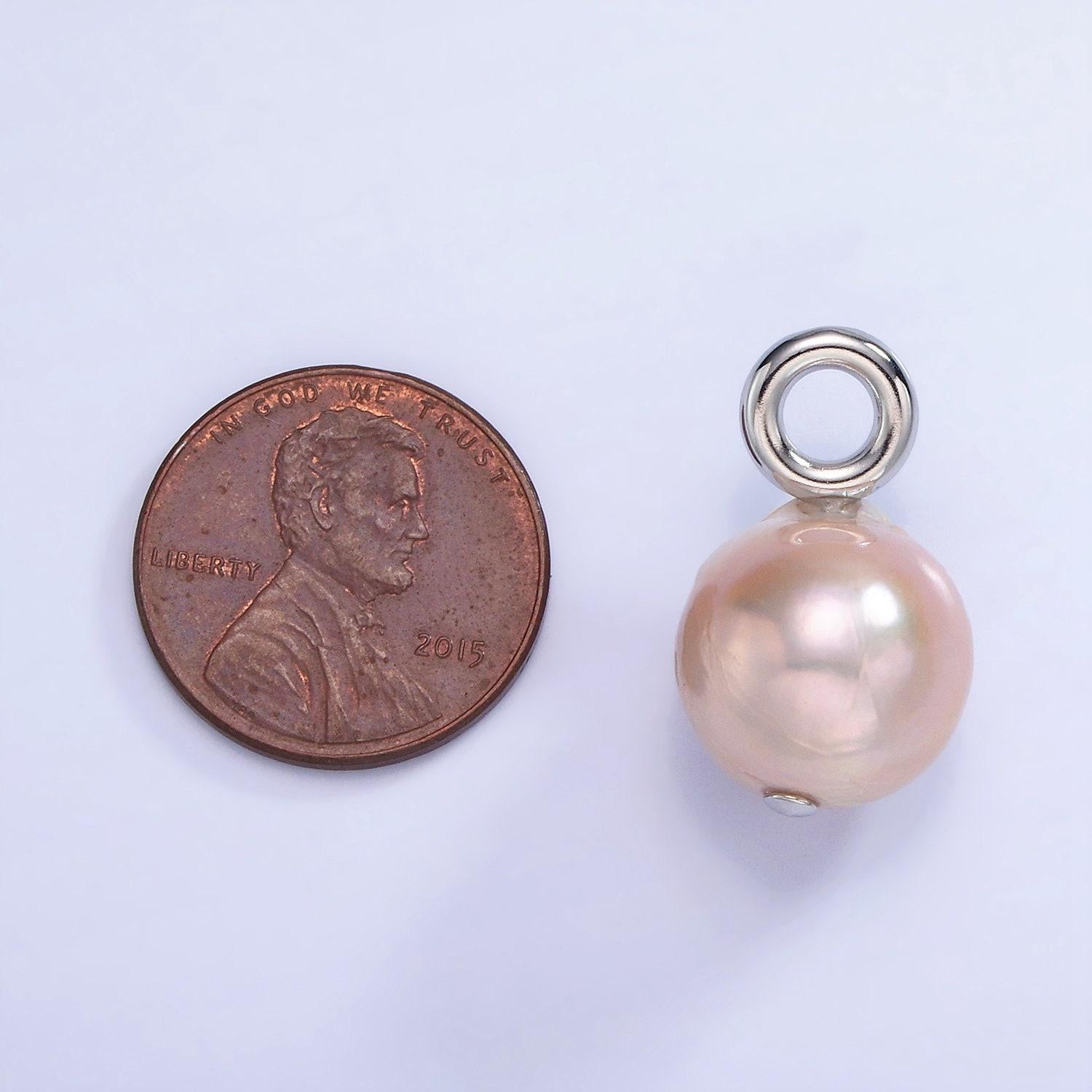 Mauve pink fresh water pearl oval baroque pear pearl charm teardrop genuine freshwater mermaid pearls pendant p1702