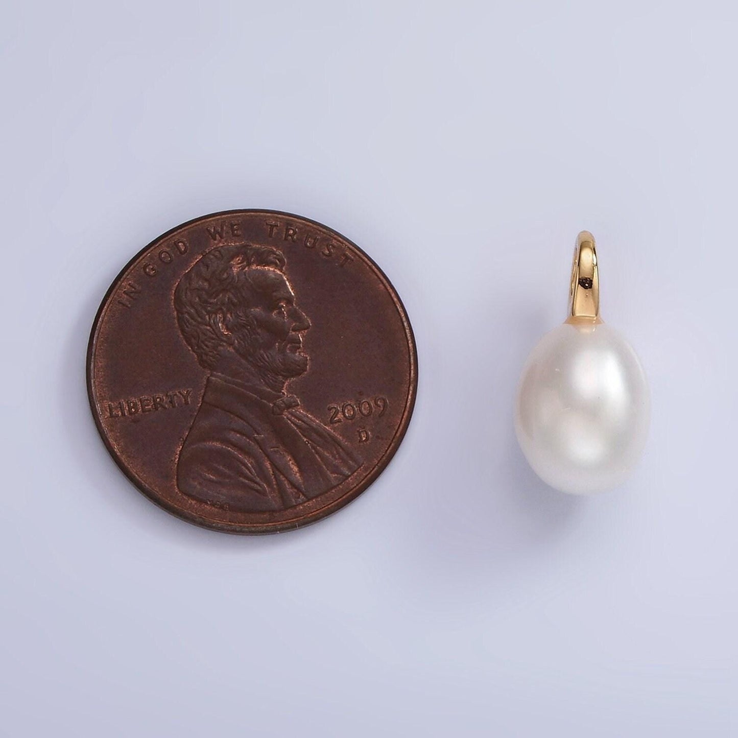 Big hole 14k gold filled 8mm shell pearl button drop for wedding minimalist jewelry for necklace earring component | p1656