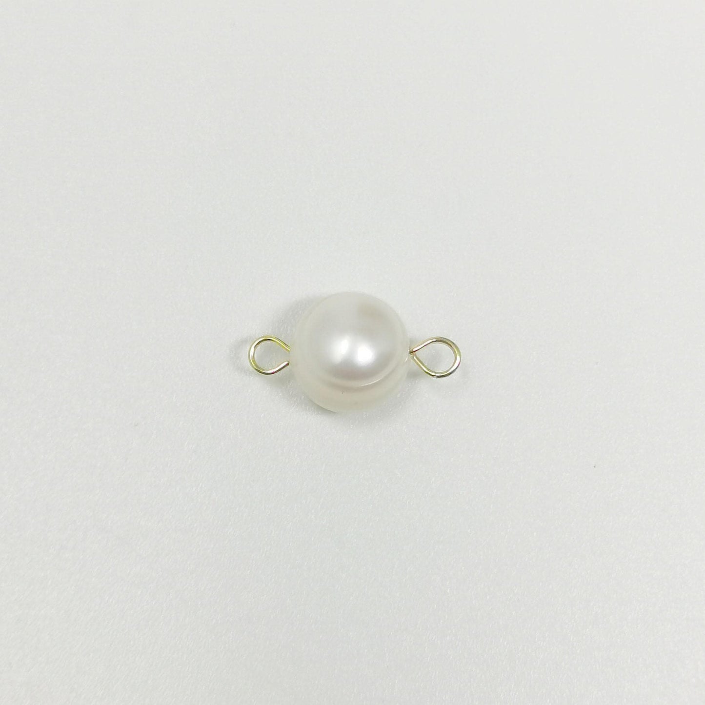 1x natural freshwater pearl connector potato rounded white pearl link connector jewelry for bracelet necklace earring supply p1586