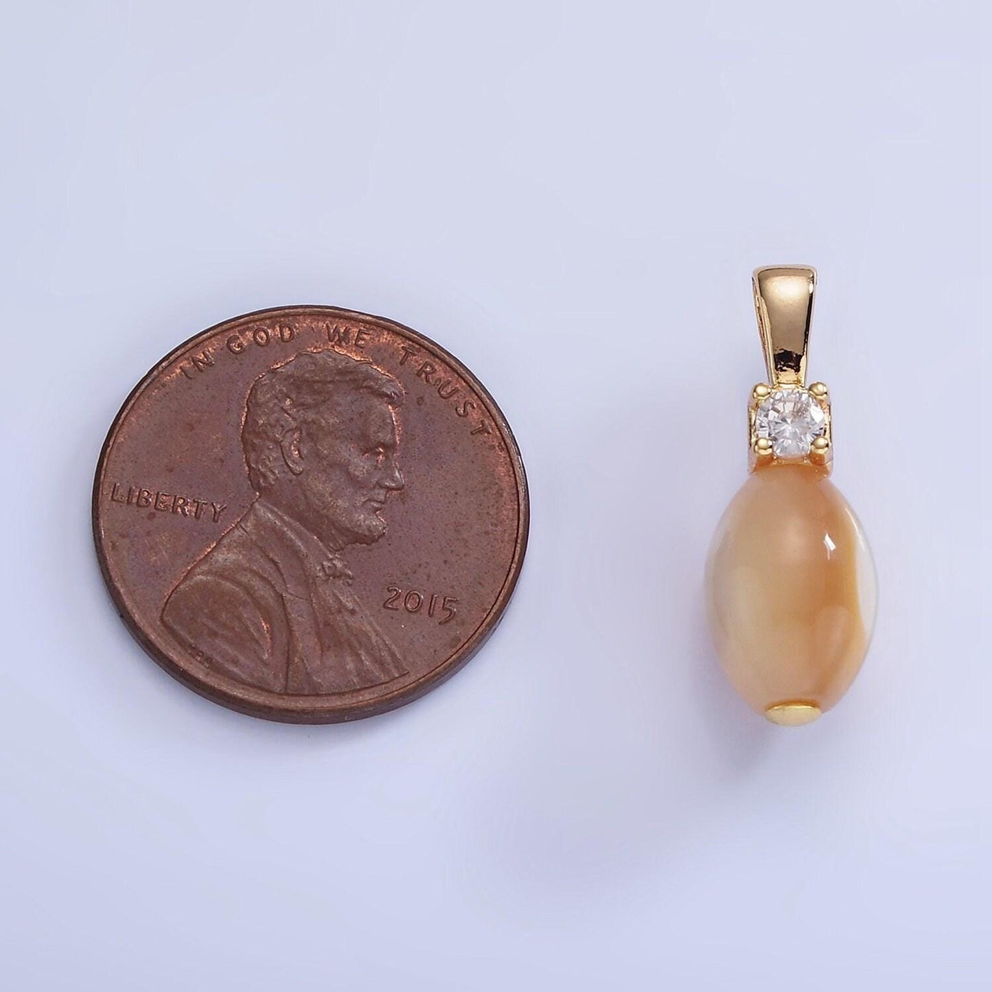 Beautiful mauve brown white oval pear pearl charm teardrop genuine freshwater mermaid pearls pendant p1574