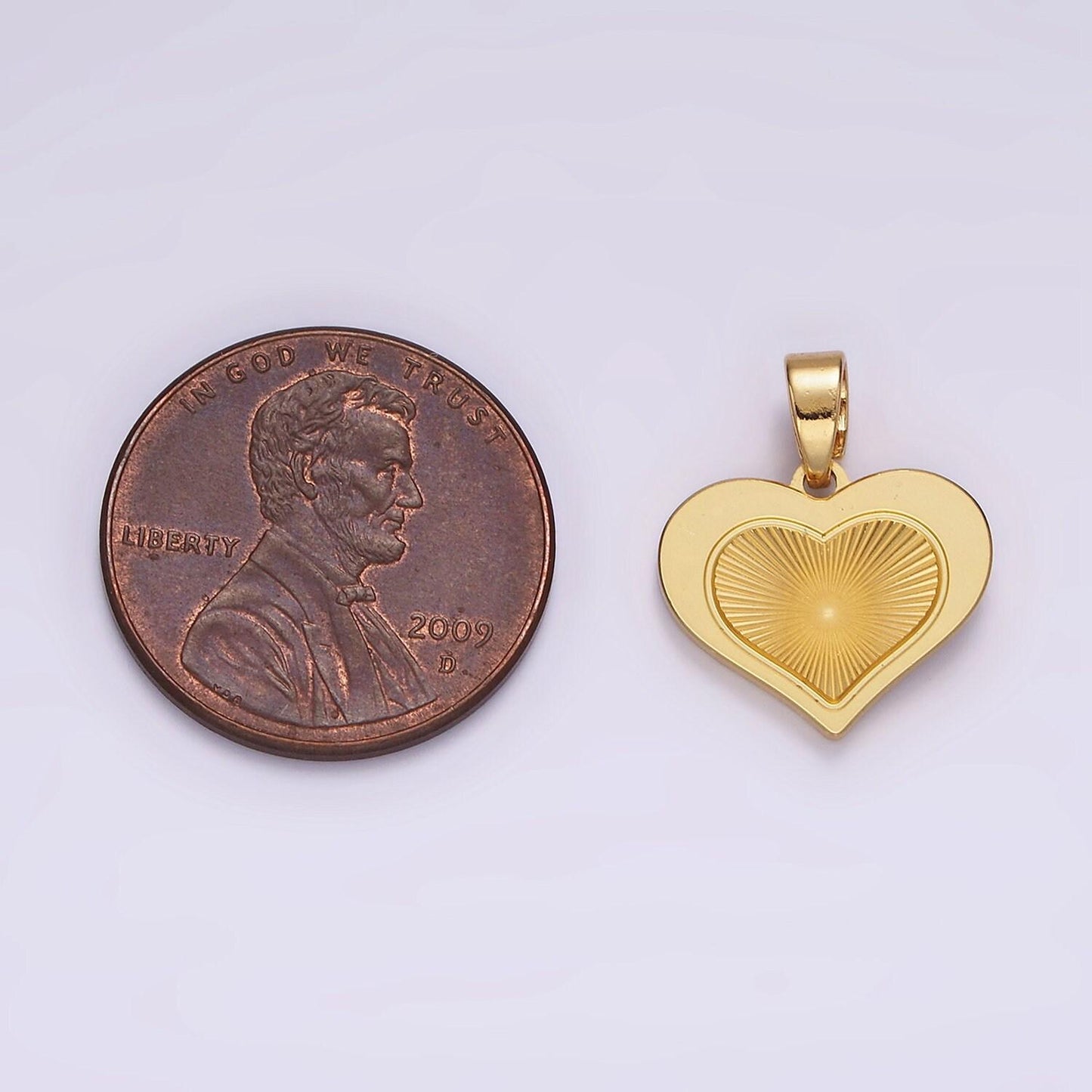 Gold filled radial heart charm necklace silver sunburst gold pendant, dainty heart love valentine gift necklace supply p-866
