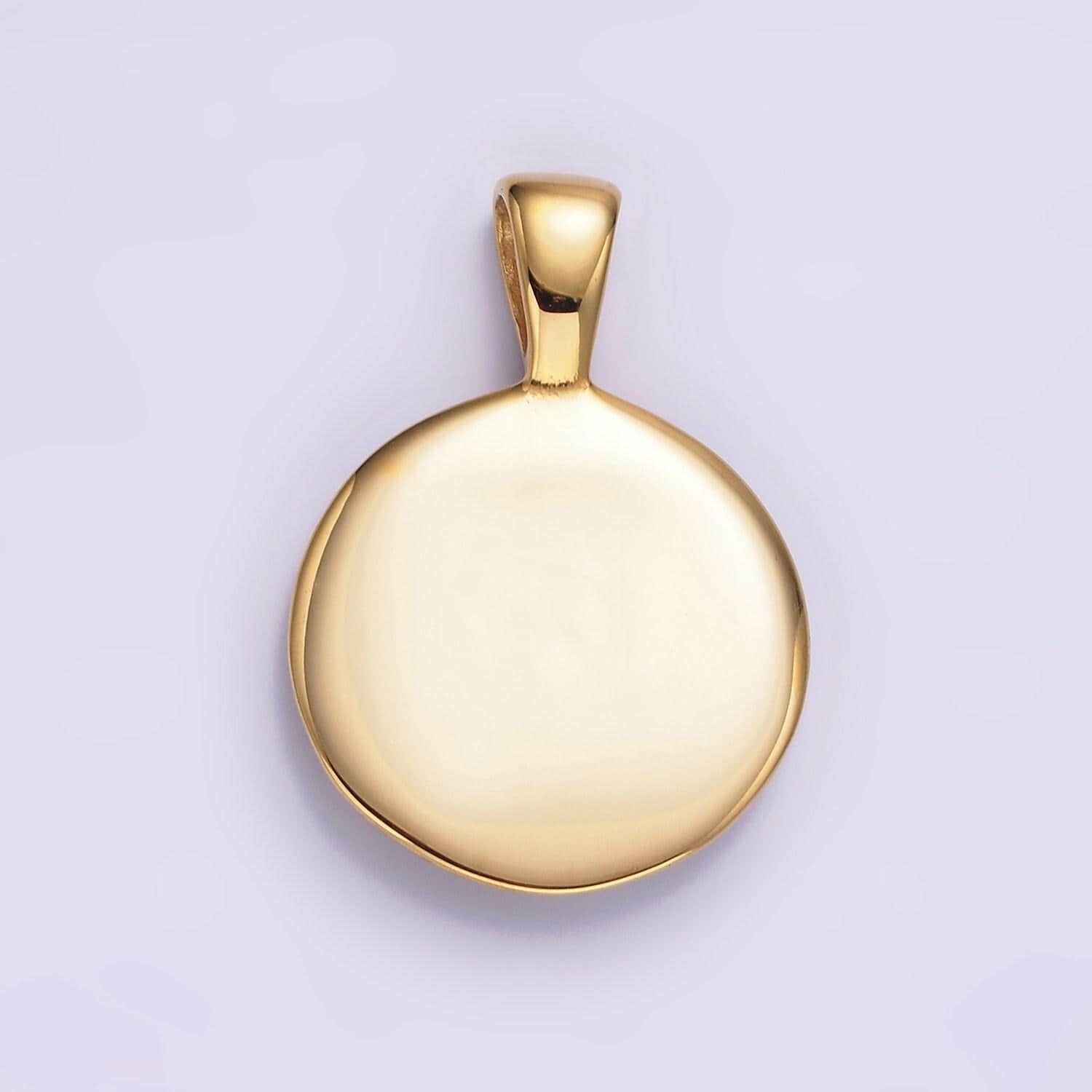Medallion charm stainless steel taiichi yin yang pendant in silver & gold tarnish free pendant for unisex jewelry couple charm | p723