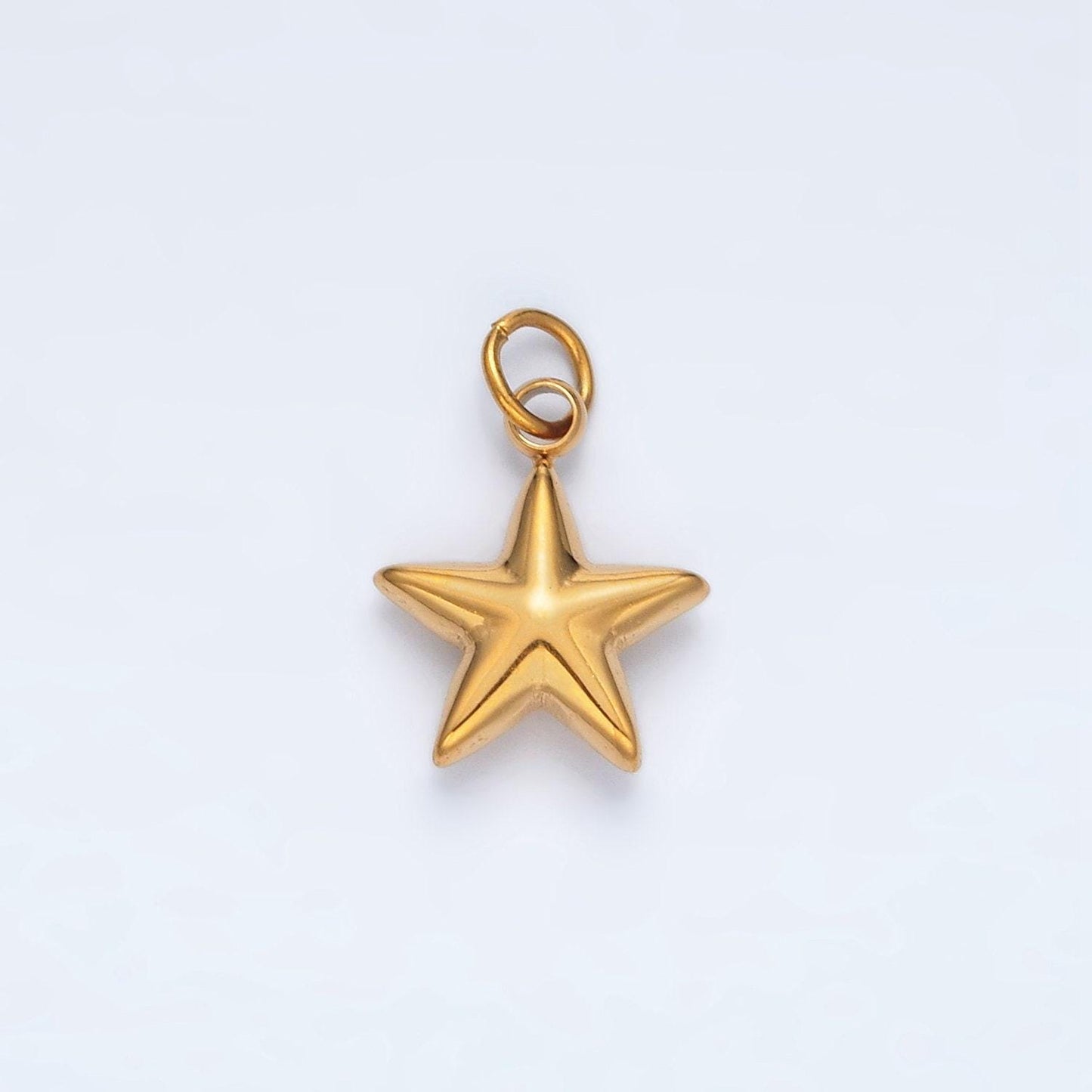 Mini gold star charm stainless steel celestial pendant jewelry p567