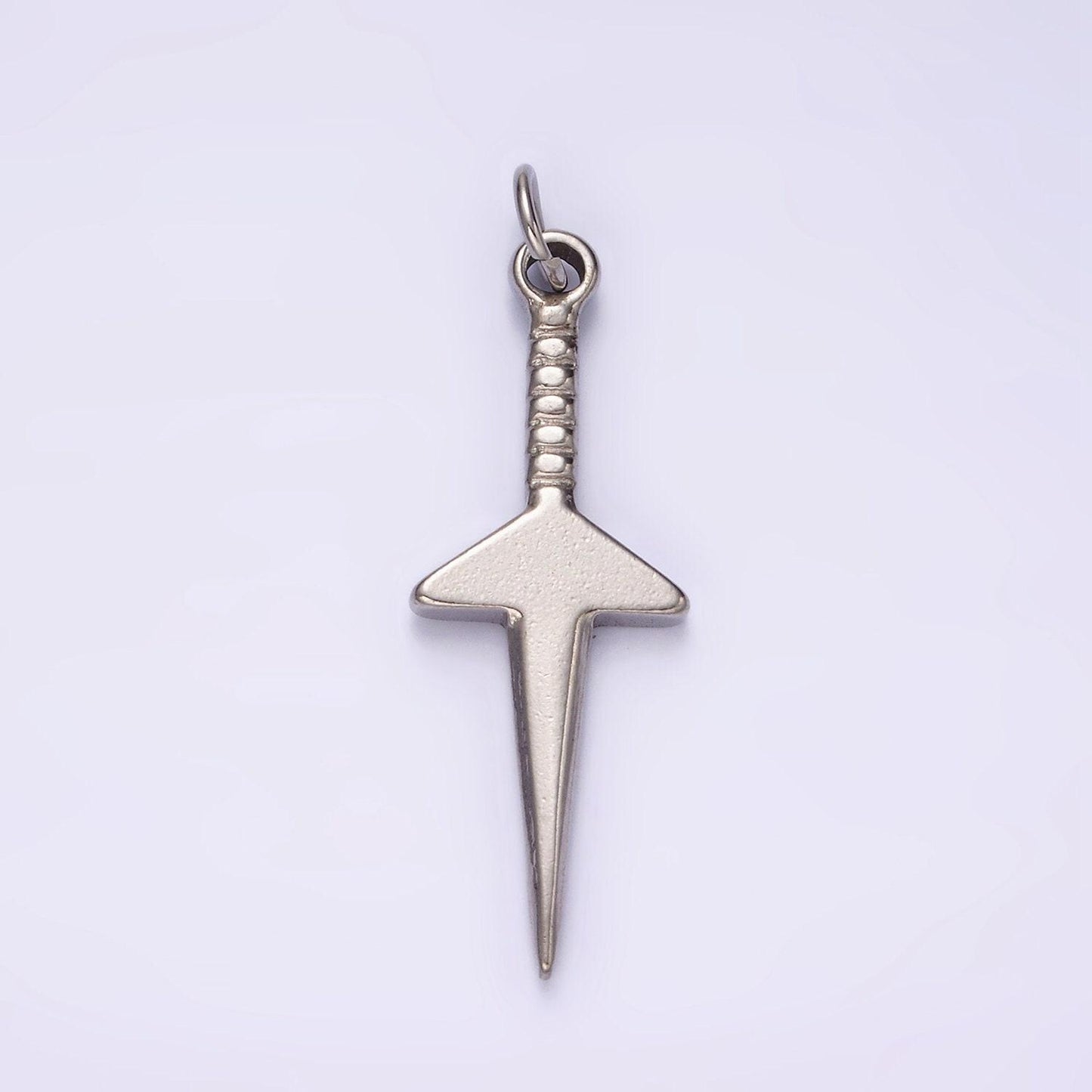 Stainless steel 40mm dagger knife minimalist charm in gold & silver | p550 p551