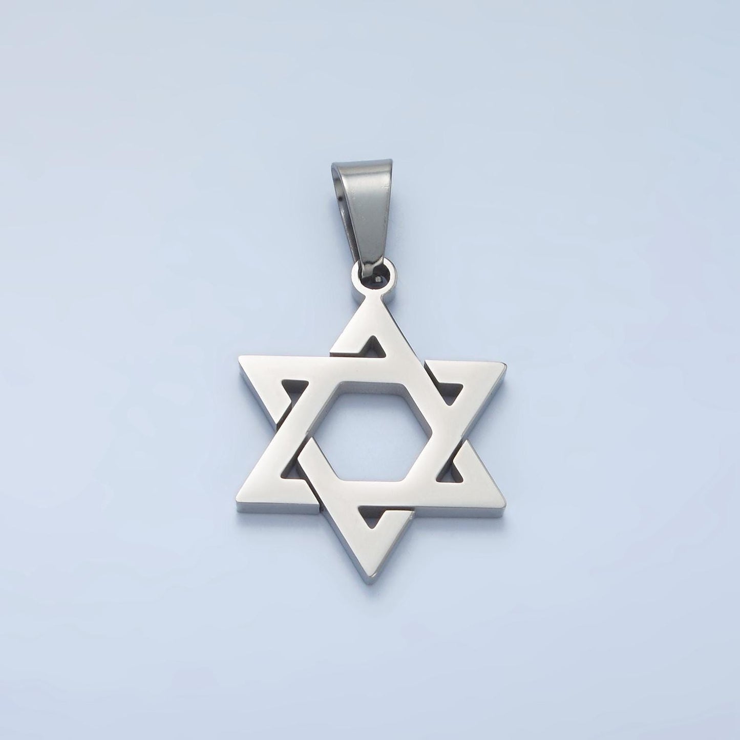 Gold star david medallion pendant stainless steel religious jewish jewelry for necklace earring charm p1481