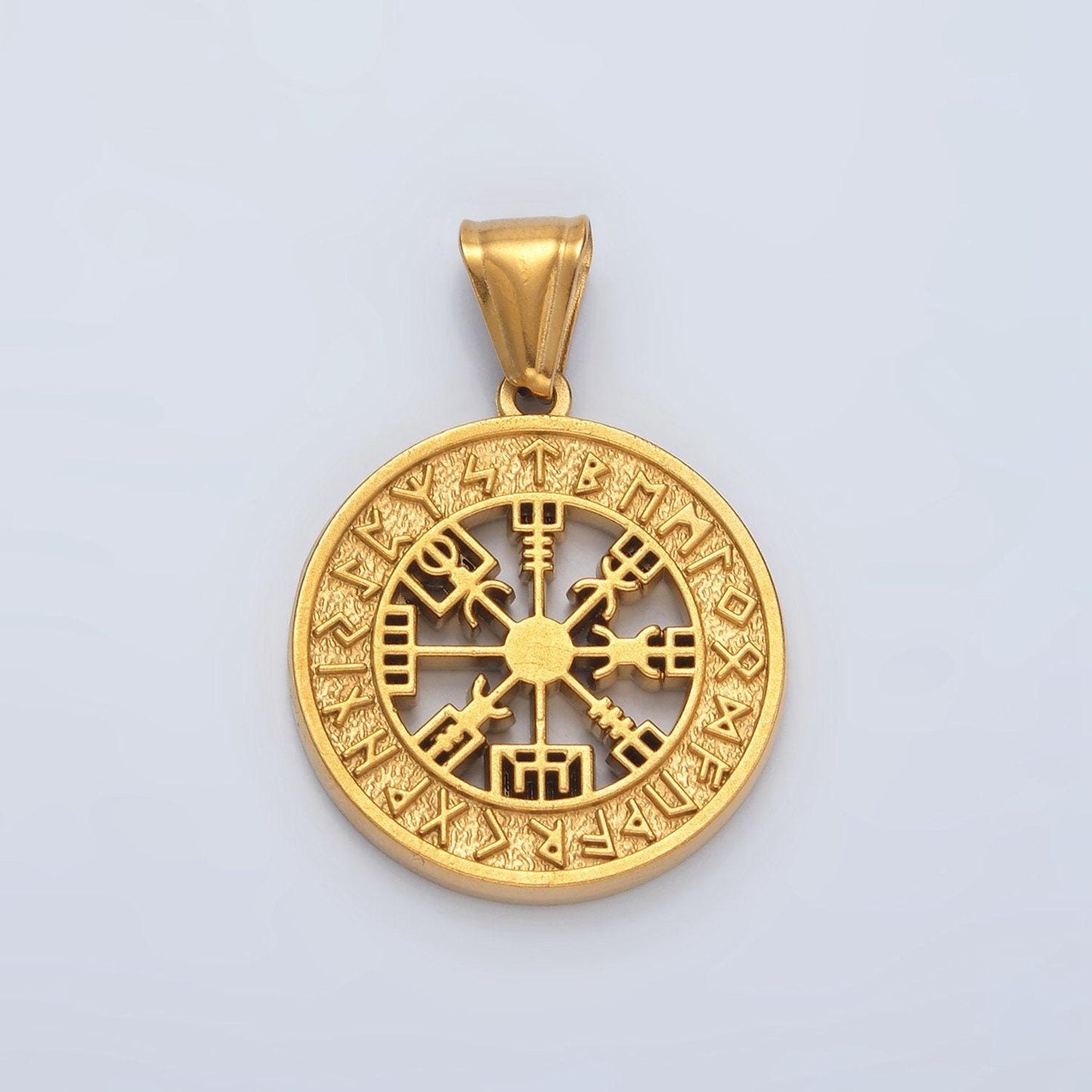Gold stainless steel greek pendant charm pendant zodiac jewelry medallion pendant p1464