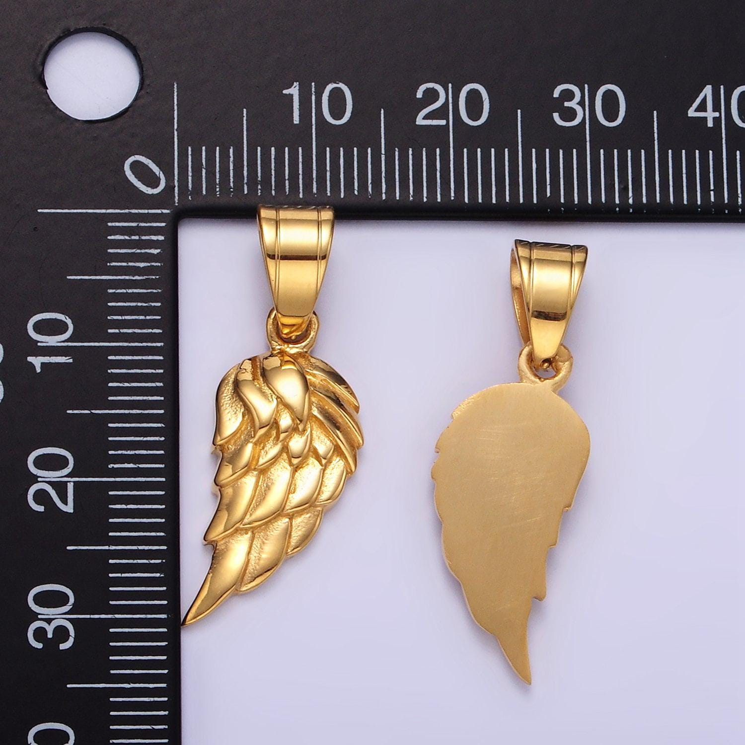 24k gold filed cherub baby angel wing memorial love charm bracelet necklace supply| p1457
