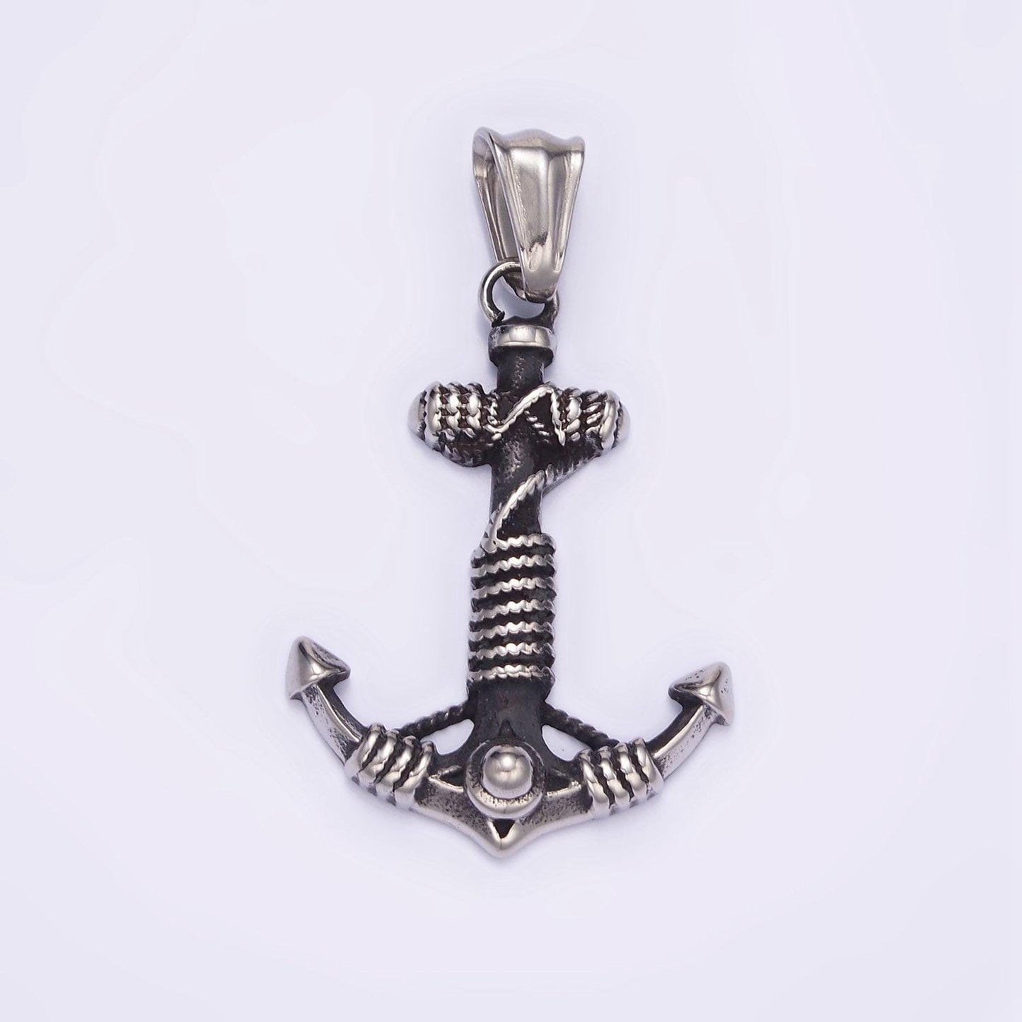 Big charm stainless steel nautical sailor anchor travel good luck necklace charm pendant p1433