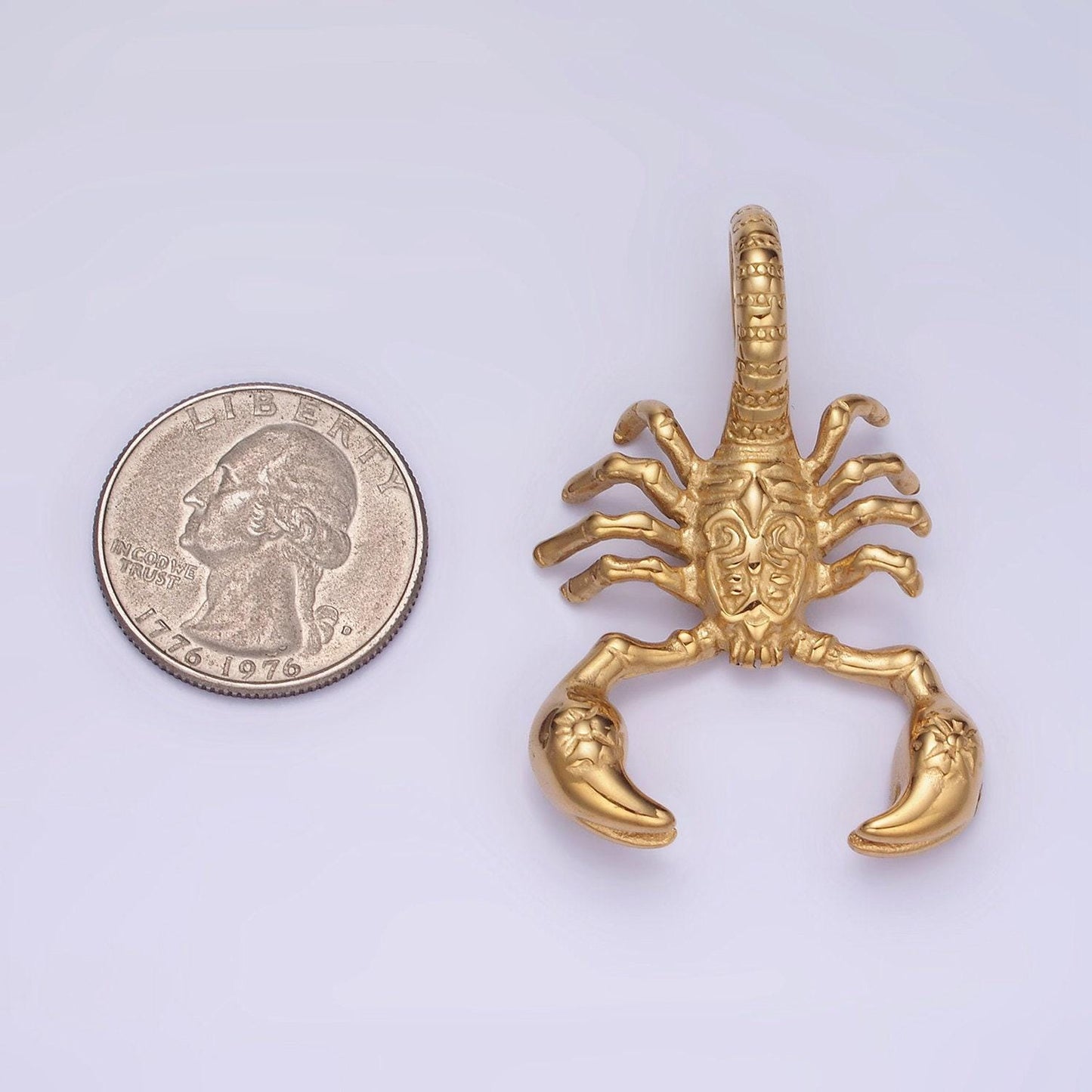 Stainless steel scorpio scorpion, animal, insect, scorpion diy jewelry necklace pendant charm findings for jewelry making p-1373