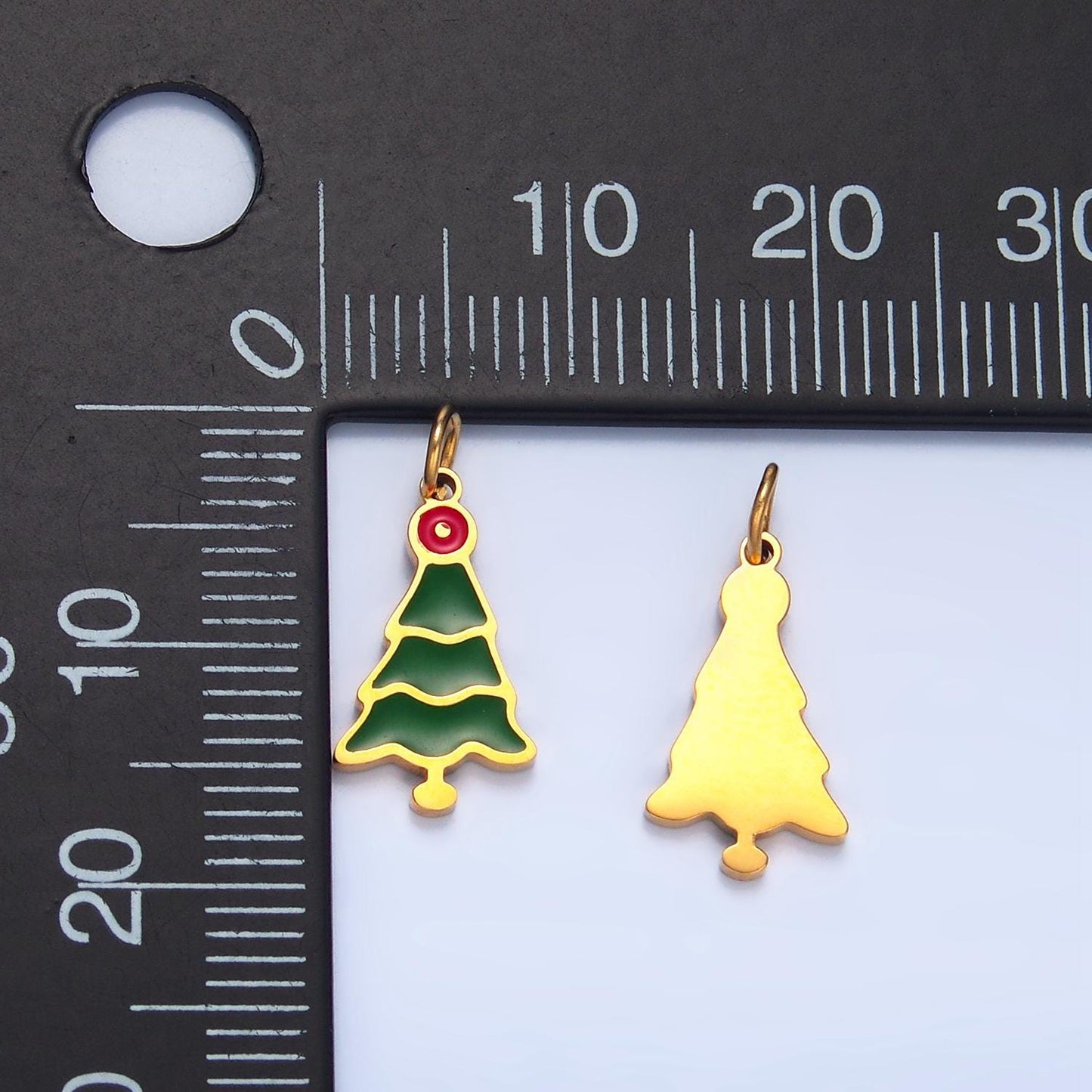 Limited edition gold santa claus reindeer snowman charm dainty gold enamel christmas charms for bracelet necklace jewelry supply