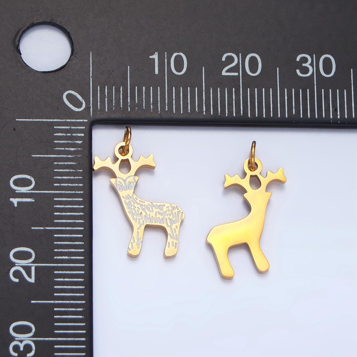 Limited edition gold santa claus reindeer snowman charm dainty gold enamel christmas charms for bracelet necklace jewelry supply