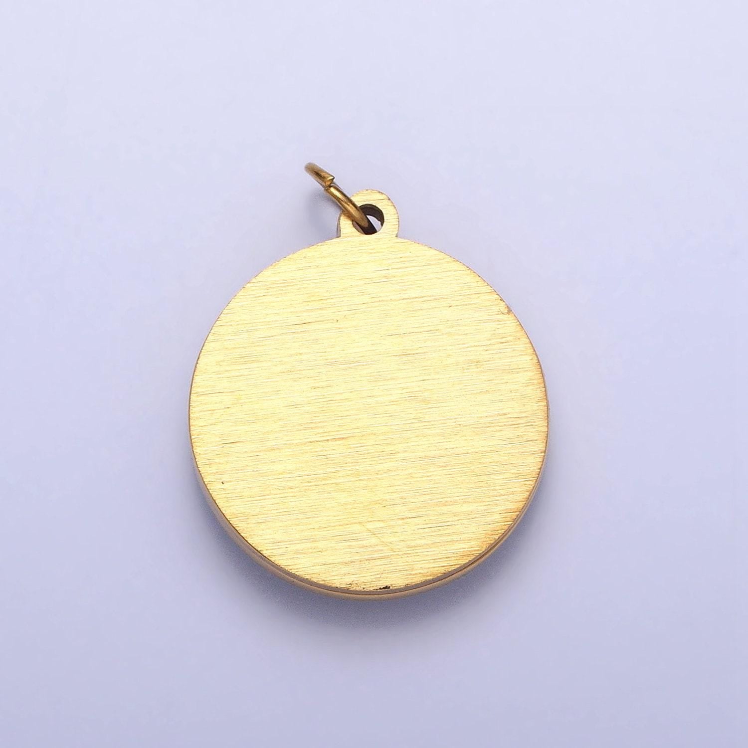 Enamel shell pearl evil eye charm pendant for jewelry making stainless steel charm tarnish free waterproof jewelry p-1220
