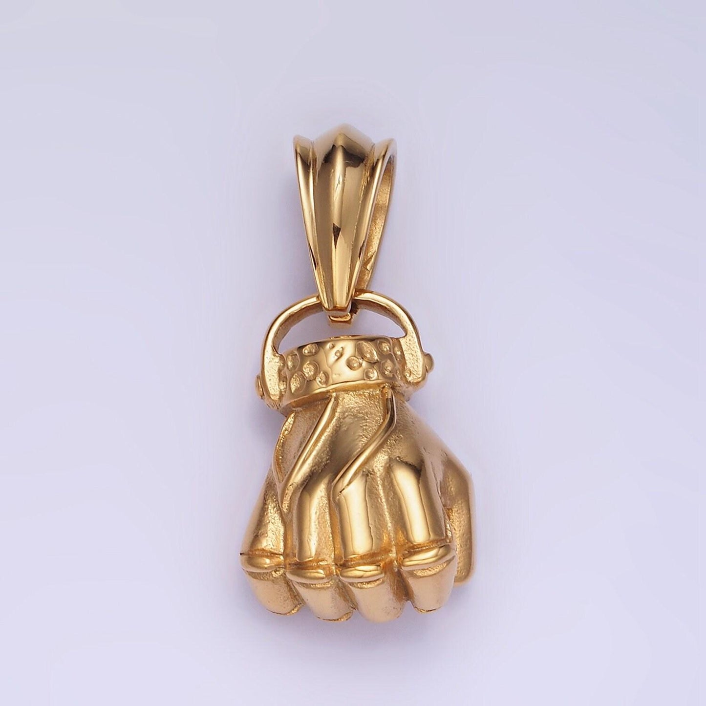 Stainless steel hand charm necklace fist hand necklace pendant gold hand gesture pendant men jewelry gifts idea p-1209