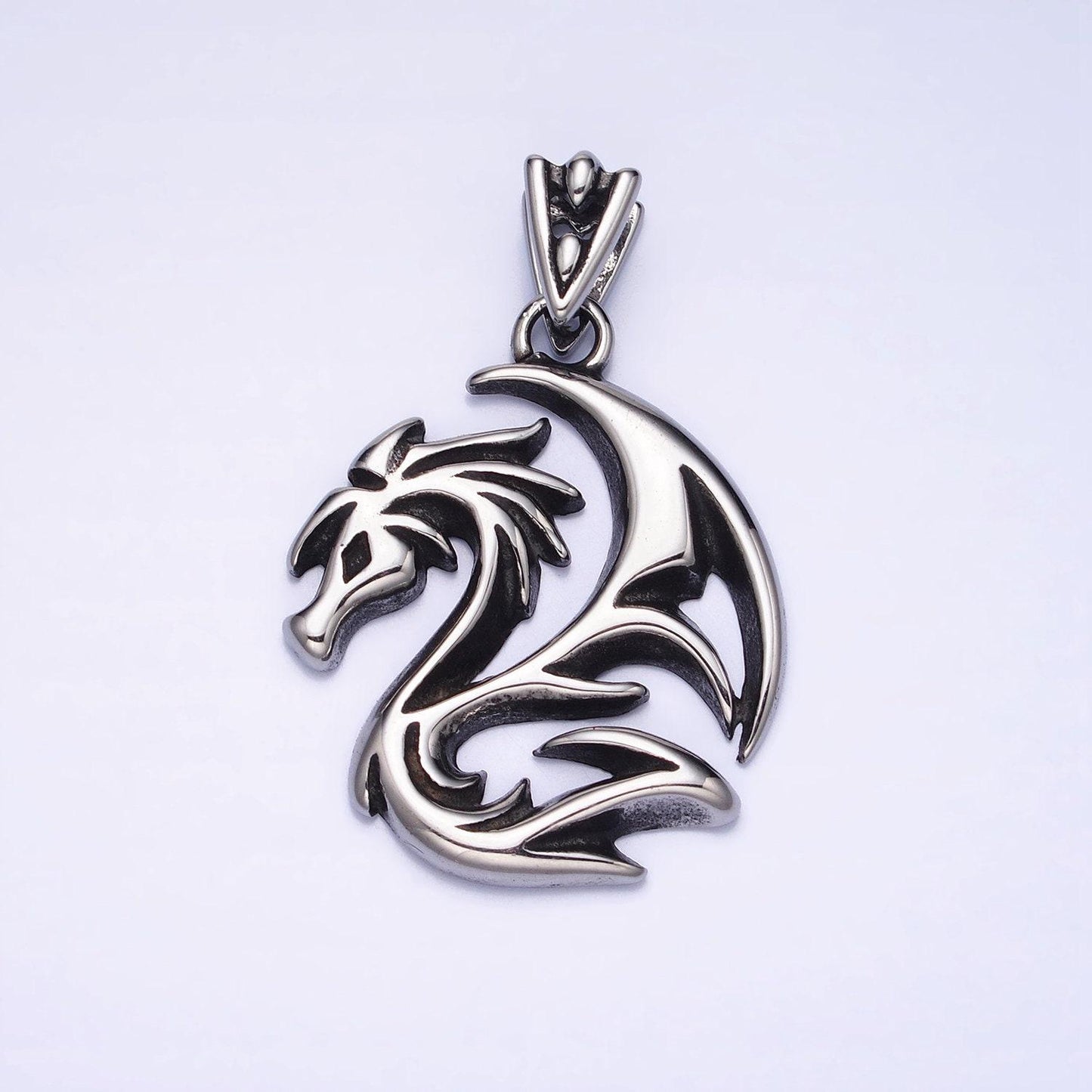 Stainless steel dragon pendant for necklace men jewelry emo punk rock teenager necklace | p-1127
