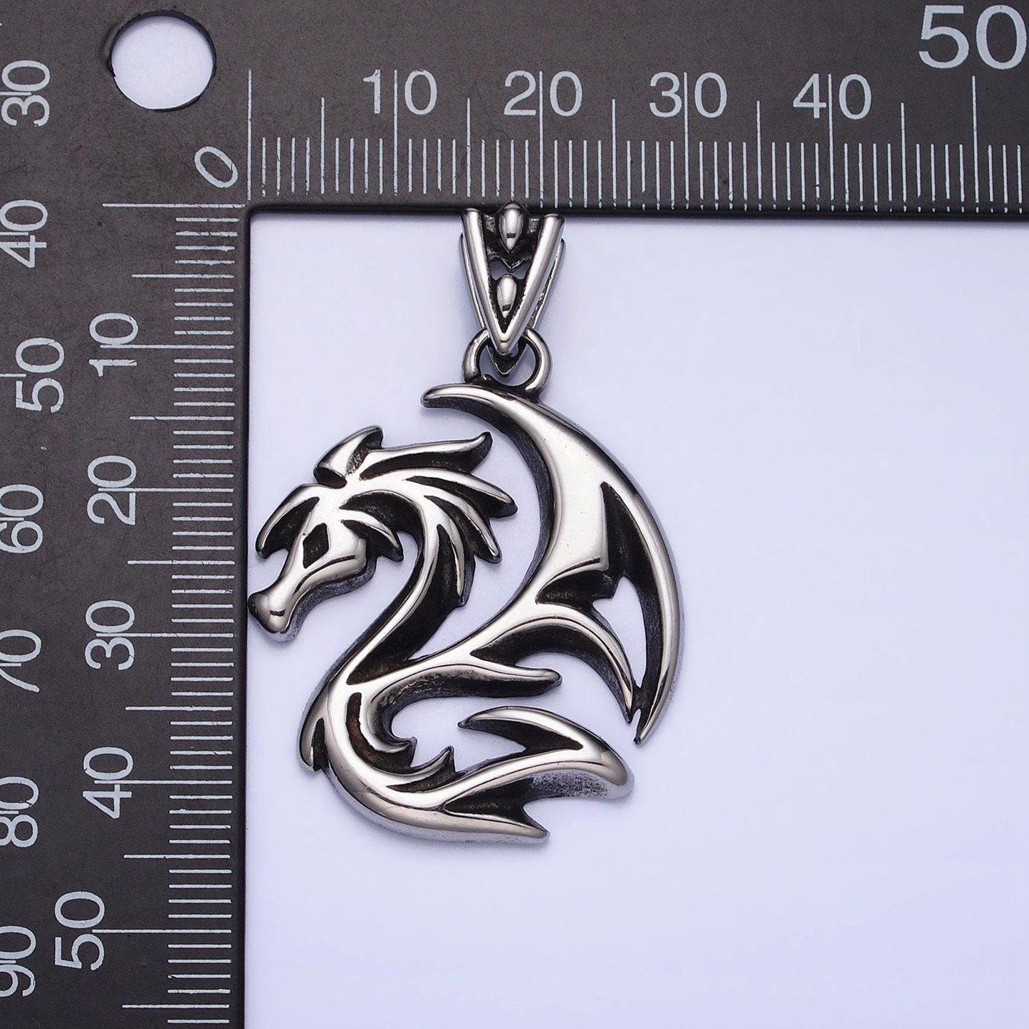 Stainless steel dragon pendant for necklace men jewelry emo punk rock teenager necklace | p-1127