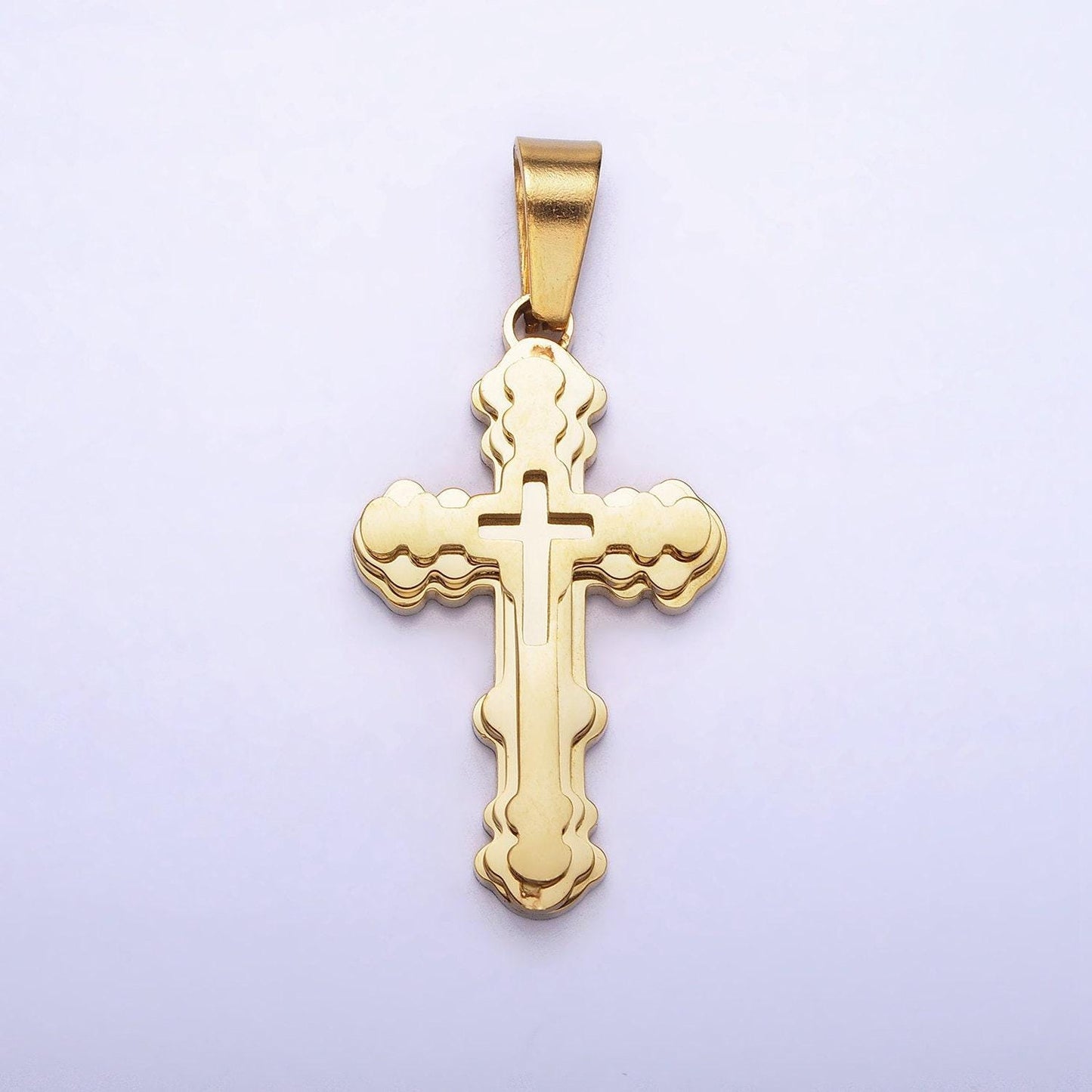 Dainty stainless steel sunburst charm in gold & silver medallion sun circle pendant lead nickel free tarnish free | p-1086