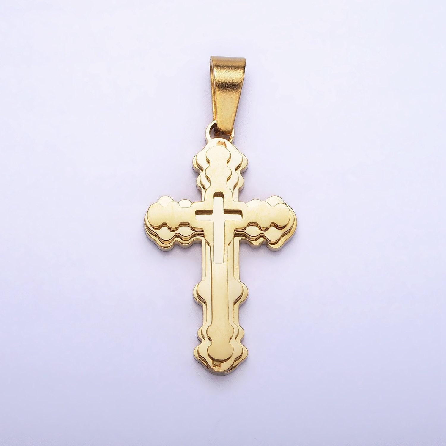 Dainty stainless steel sunburst charm in gold & silver medallion sun circle pendant lead nickel free tarnish free | p-1086
