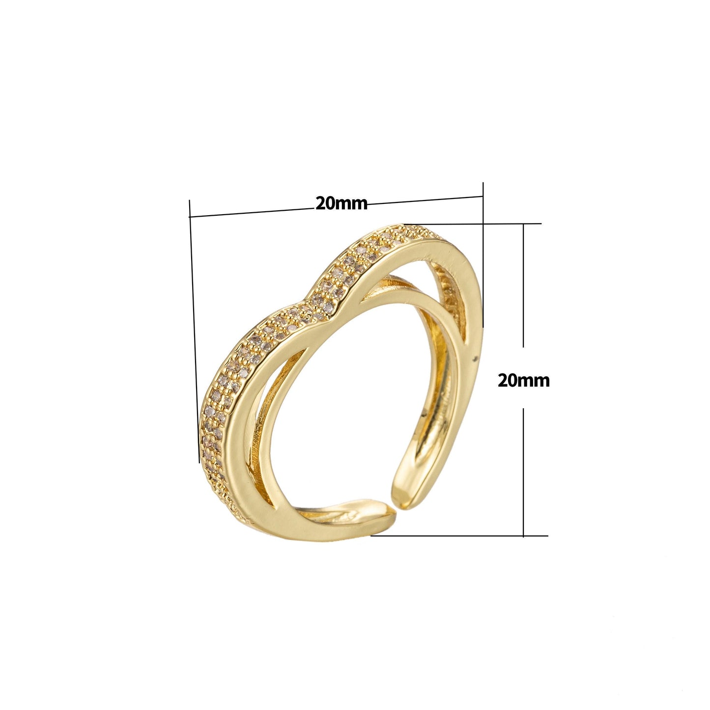 Cz heart ring, unique gold heart ring, womens wedding band, minimalist heart ring wedding band, dainty heart ring, gold ring size 6 o357