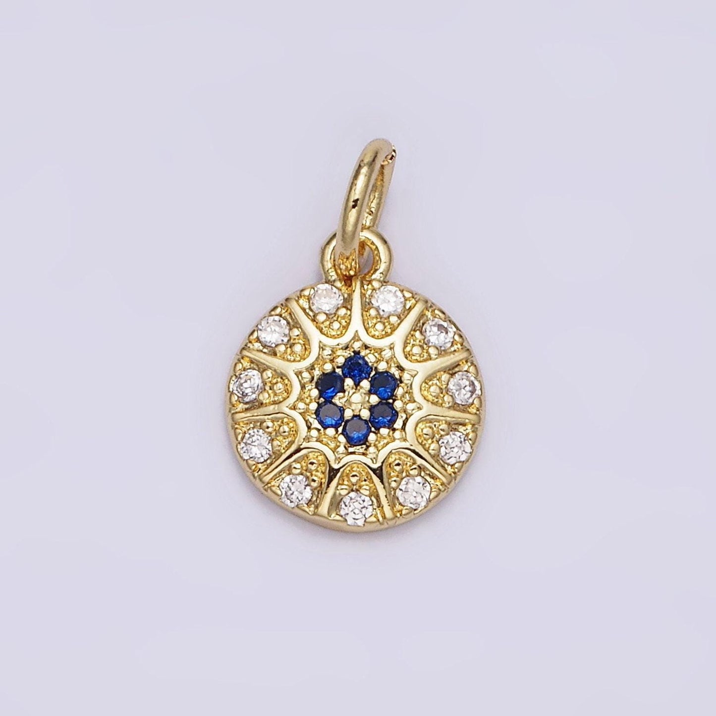 Mini 14k gold filled evil eye pendant jewelry making supplies wholesale charm amulet protection jewelry n-981