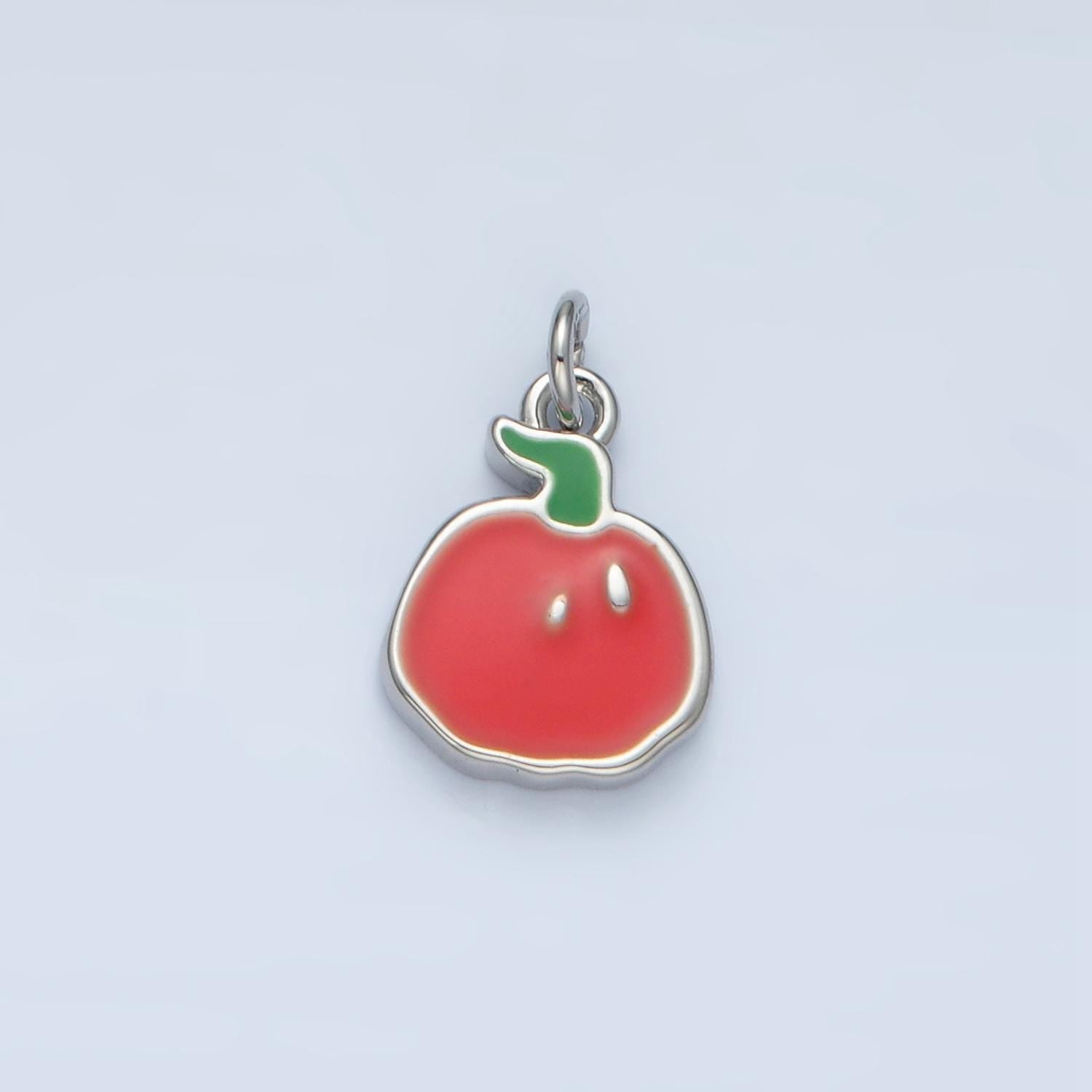 24k gold filled enamel charm for thanksgiving fall charm inspired bracelet necklace add-on charm turkey pumpkin squirrel pendant | n791