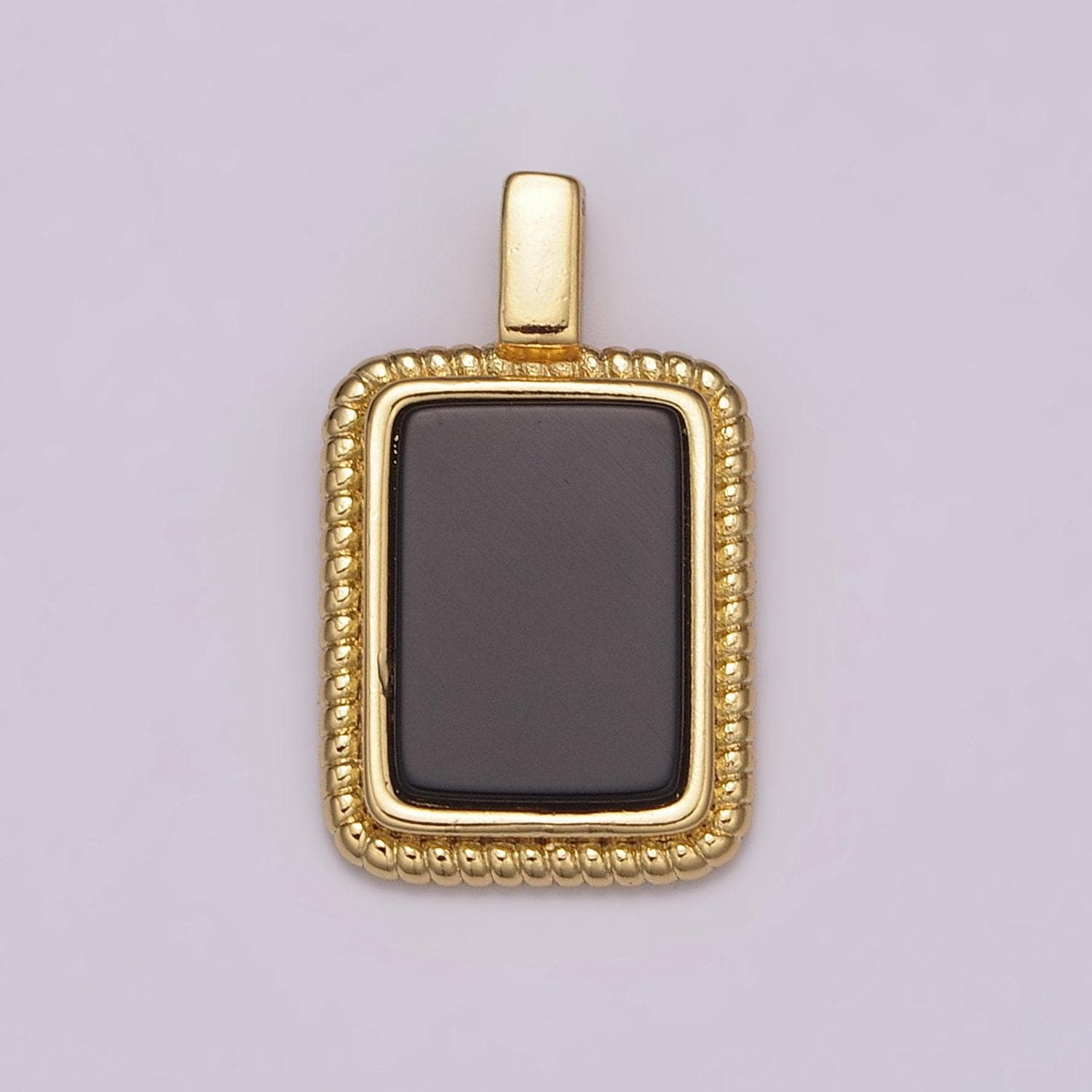 Gold rectangle gemstone medallion pendant abalone,tiger eye, carnelian,onyx,green agate for classic minimalist jewelry n473~n-477